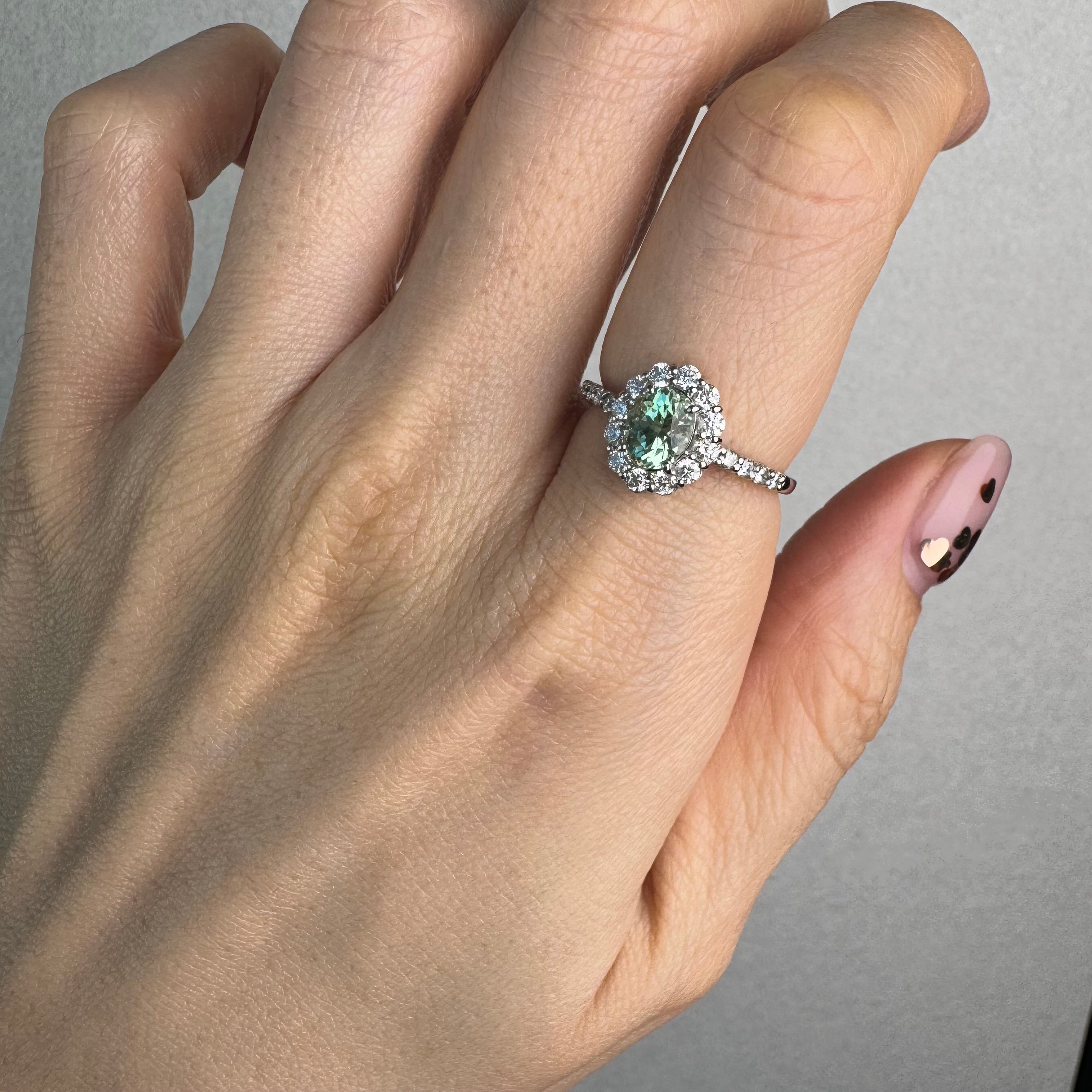 80［一点物/メローネ］リング コーネルピン 0.8ct OV PT