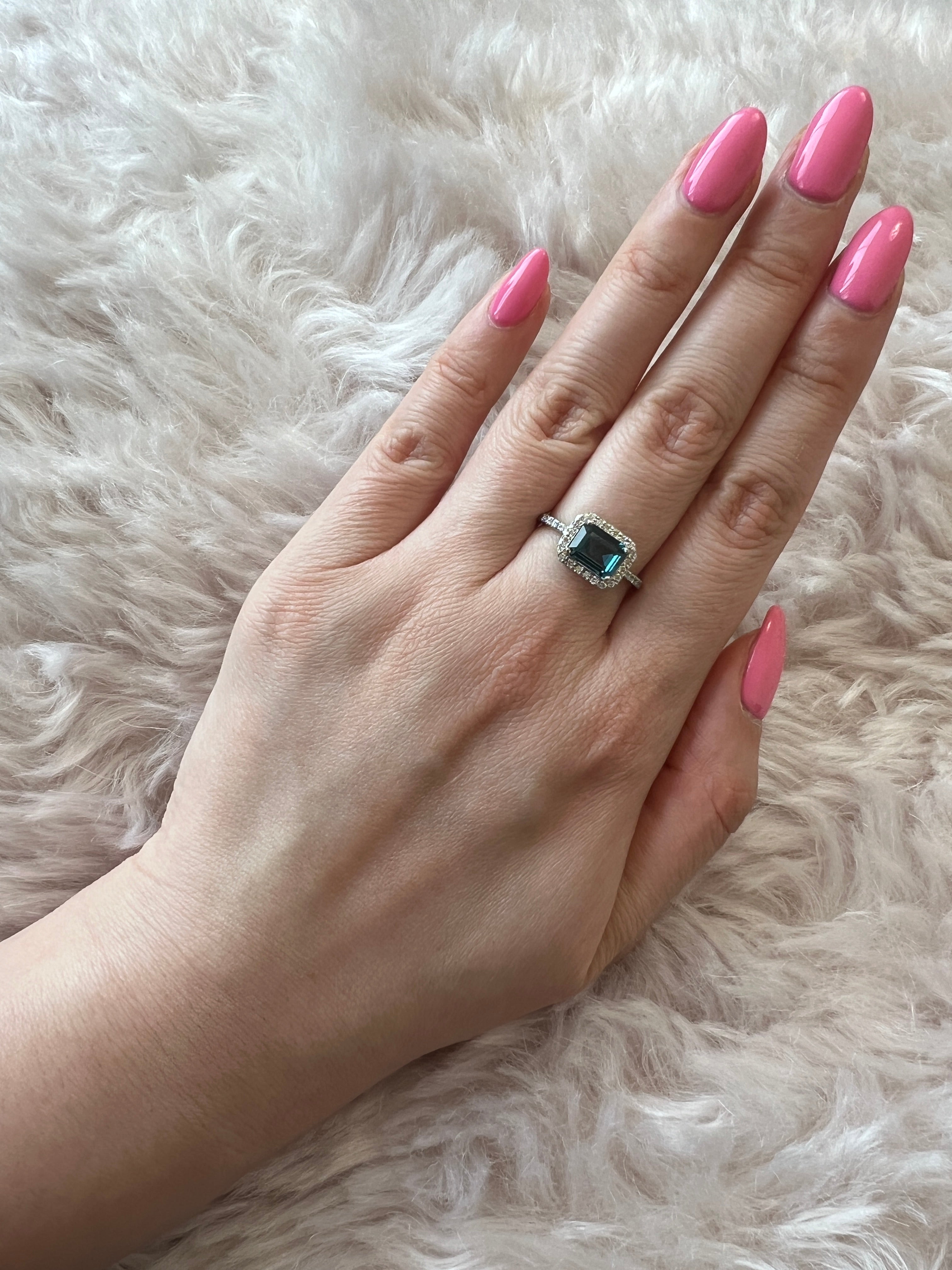 ［ベイビーマドンナ］リング ペリドット/ロンドンブルートパーズ