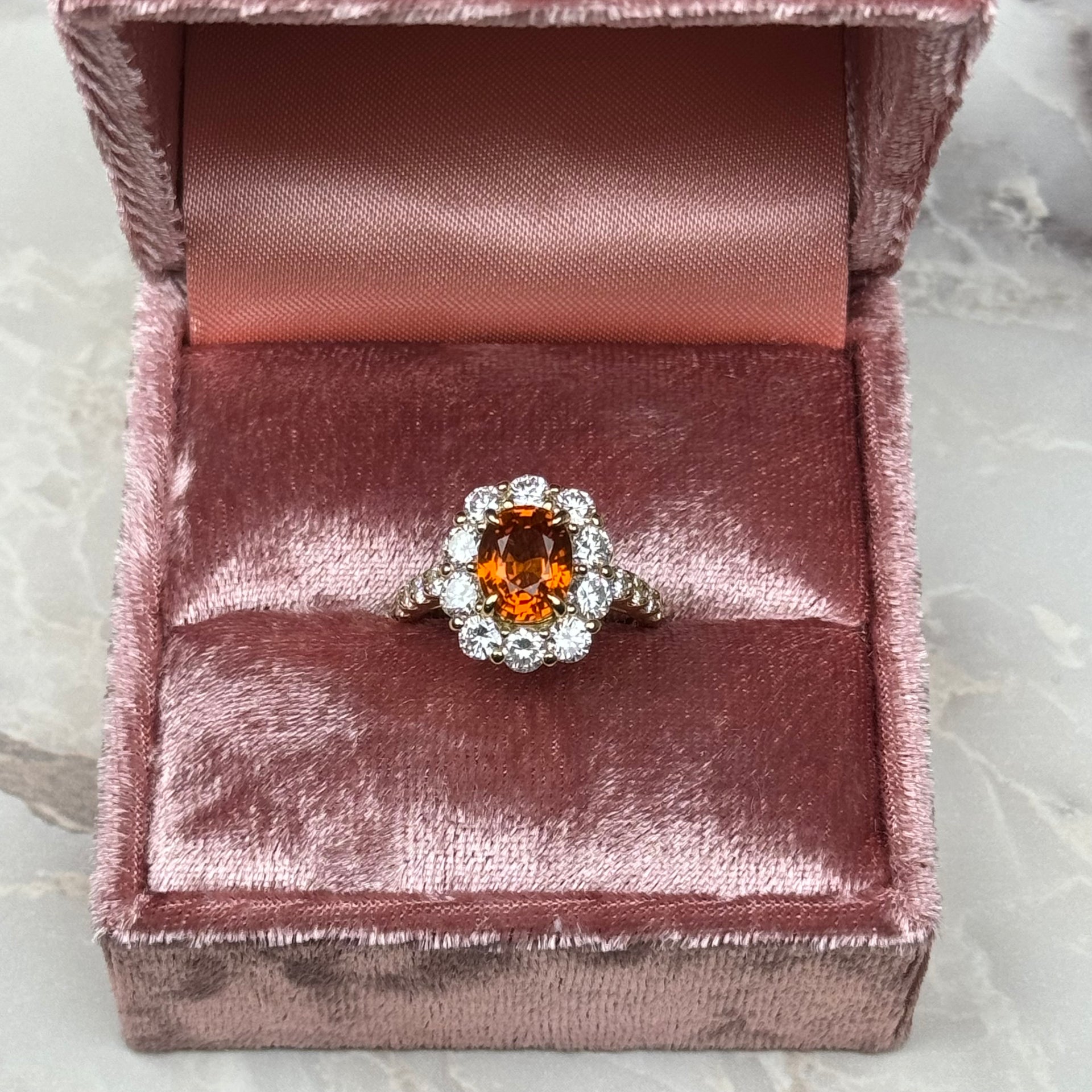 一点物］リング オレンジサファイア 2.8ct前後 OV K18YG – AYAKO  