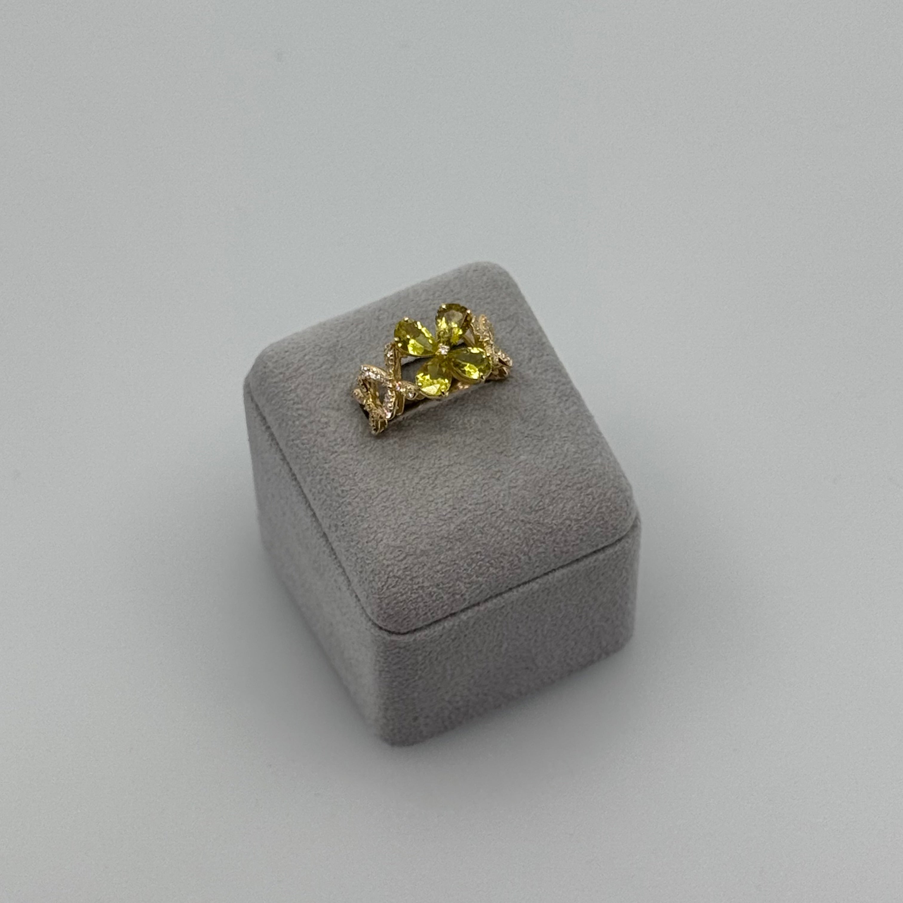 ［クロシェ］リング カナリートルマリン 2ct PS