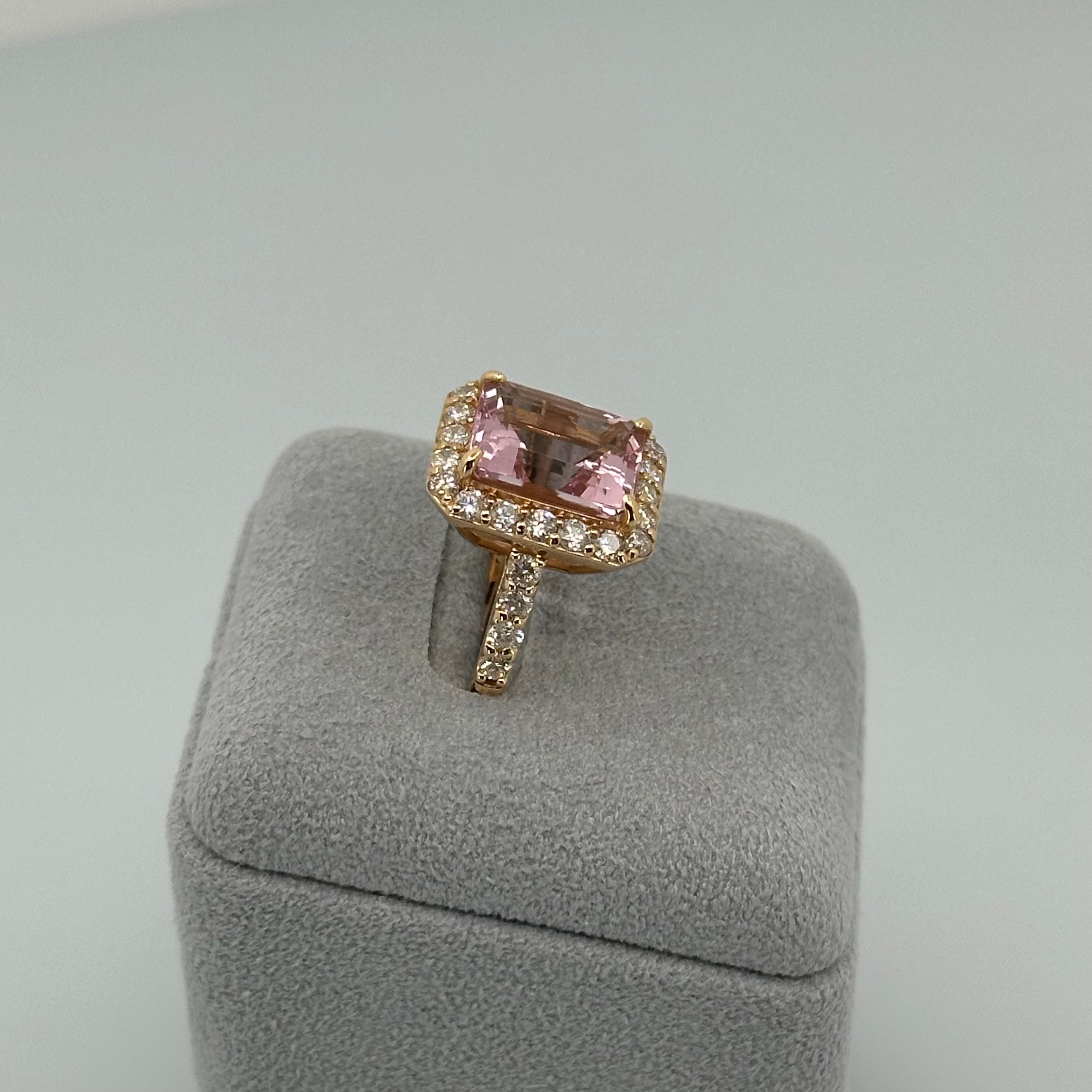 ［一点物］リング 　モルガナイト 6ct EM PG