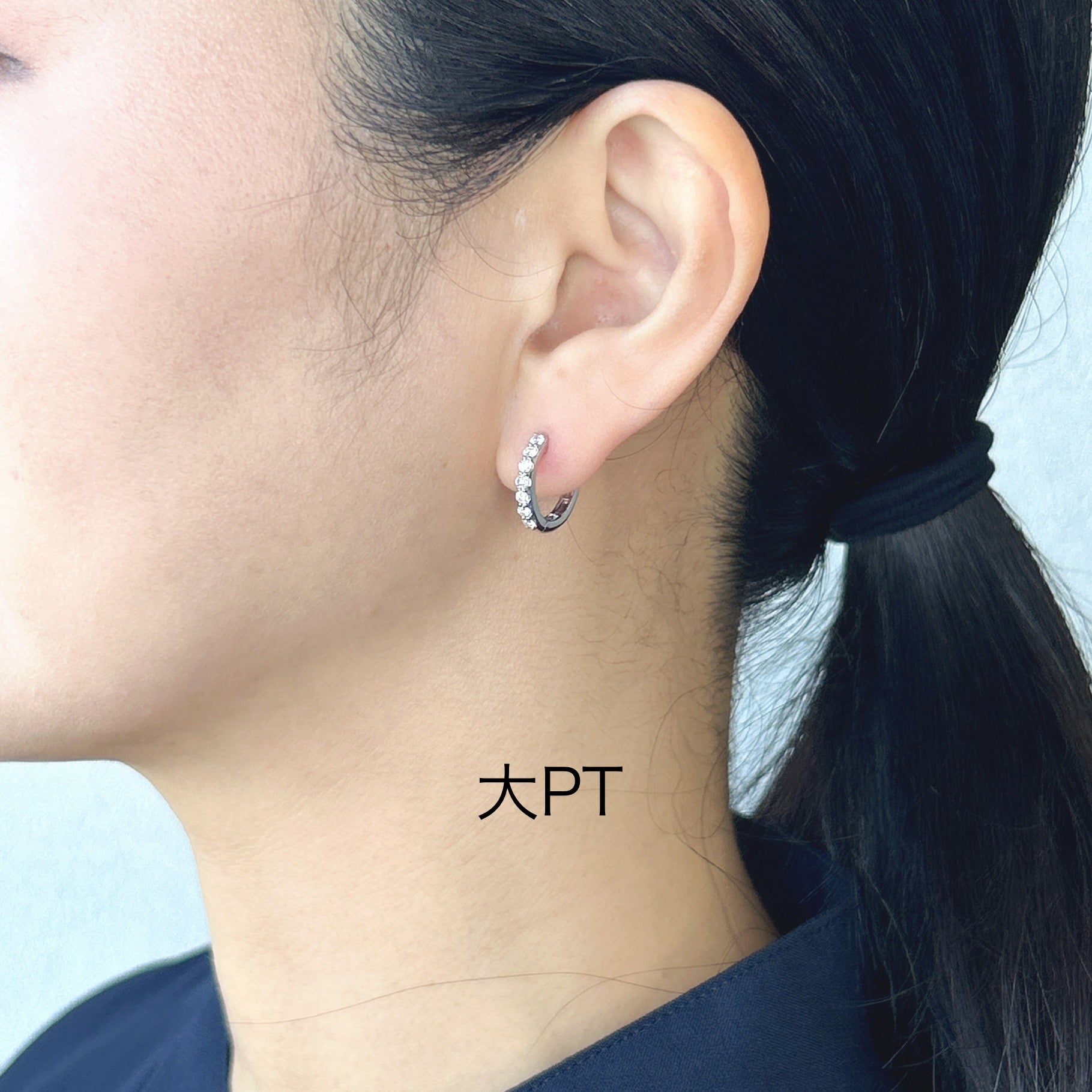 ［セルソー］ ダイヤモンドフープピアス