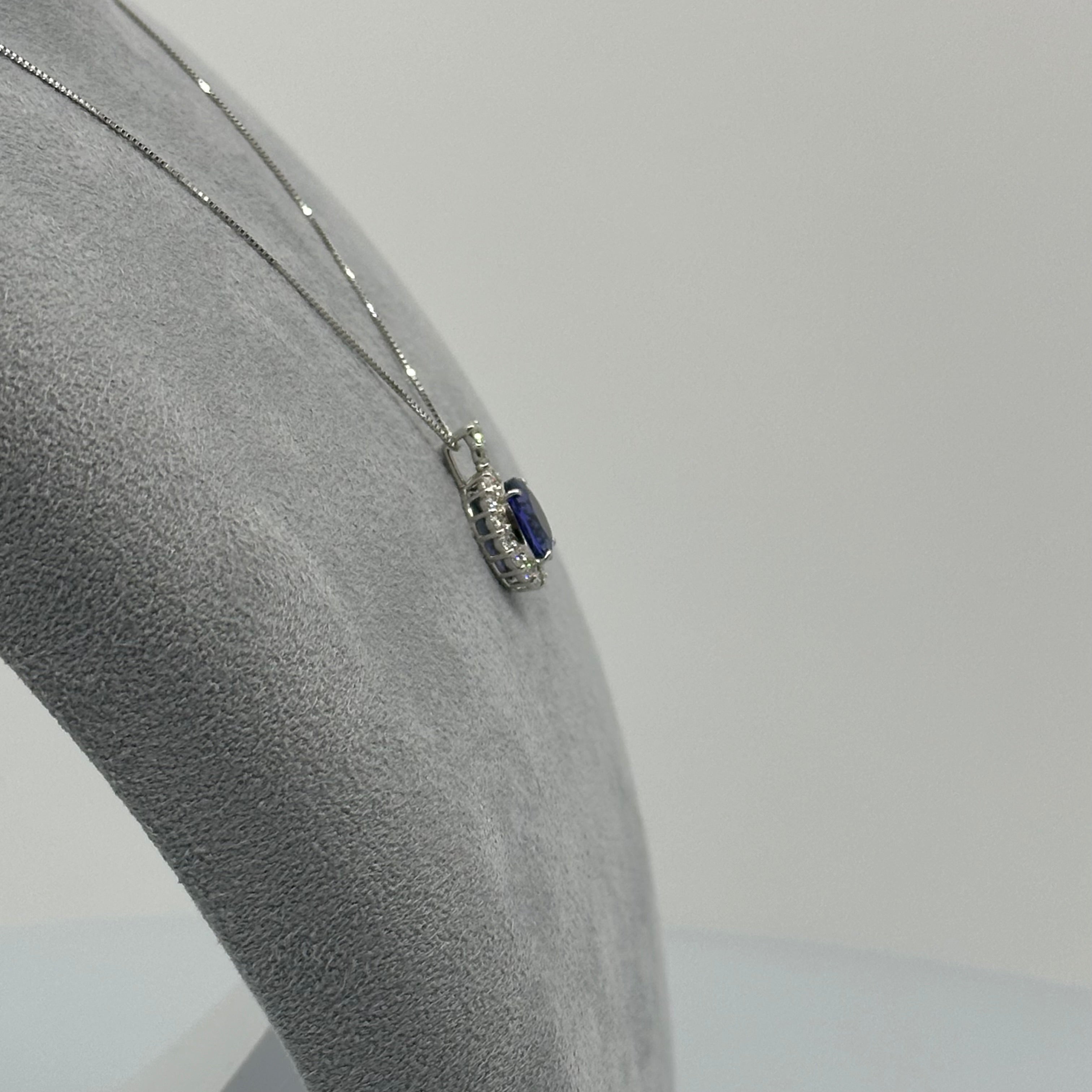 505［一点物］ネックレス  タンザナイト 3.4ct OV PT