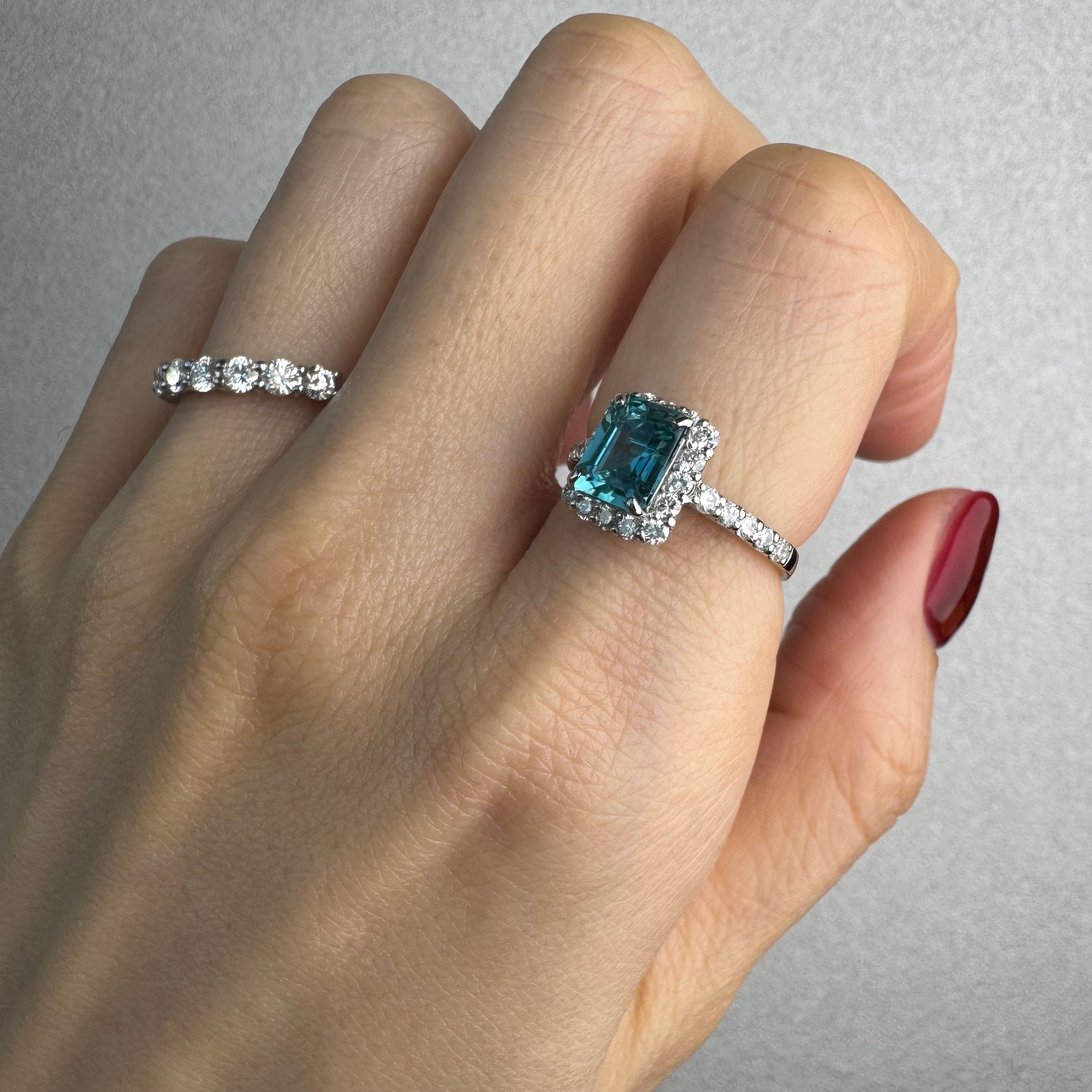 165［一点物］リング ジルコン 2.1ct前後 SQ PT