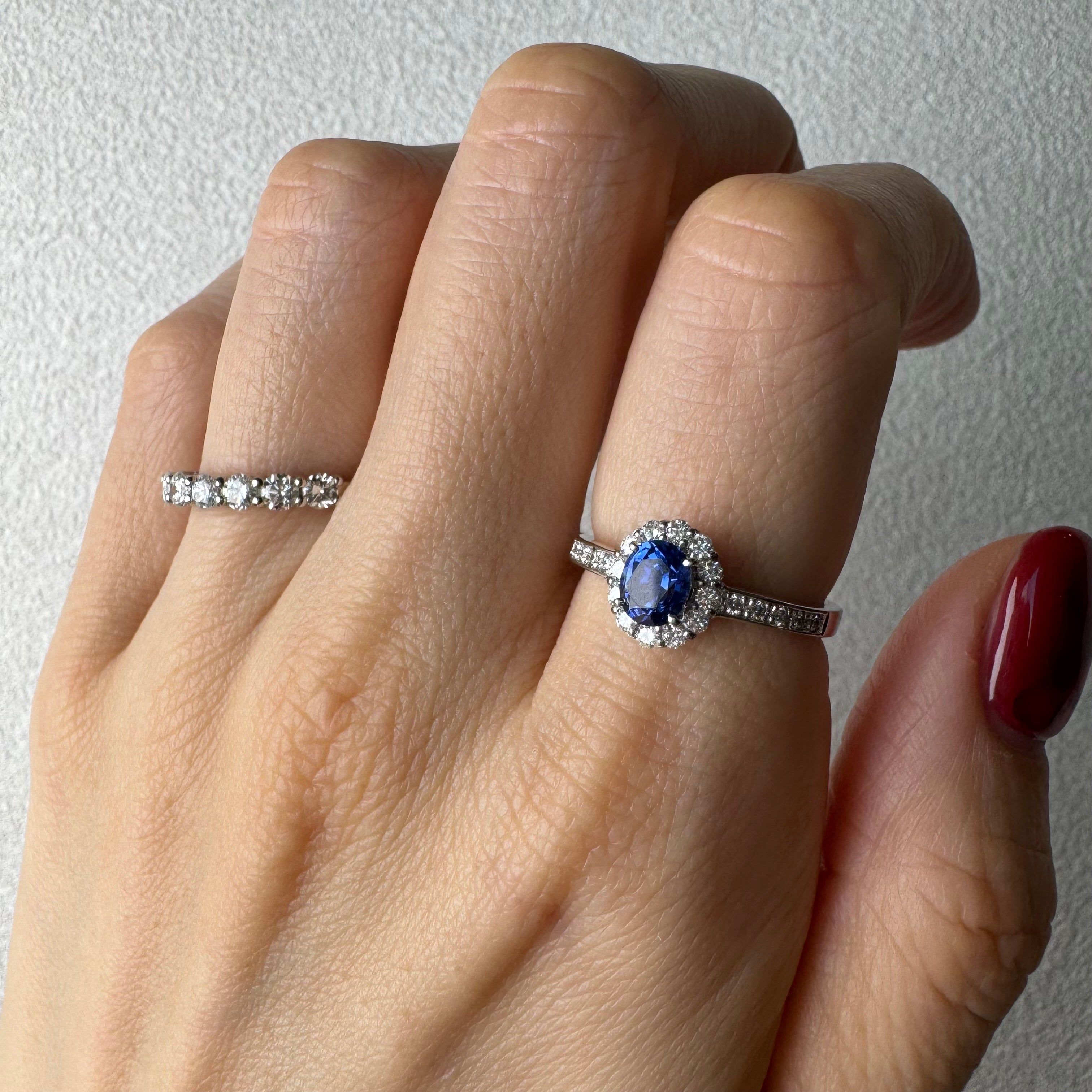 104［一点物］リング ブルーサファイア 0.7ct前後 OV PT