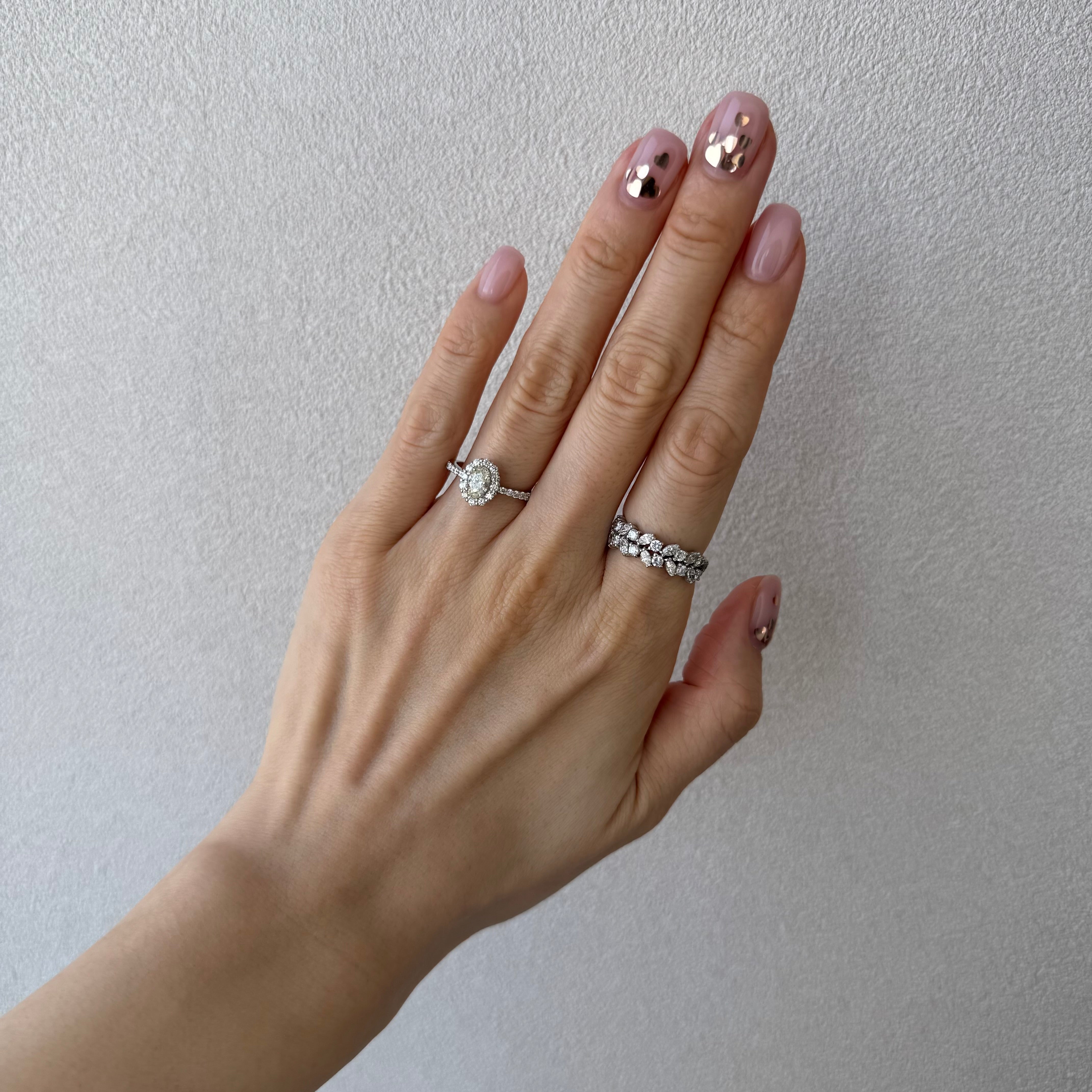 11［一点物］リング ダイヤ 0.5ct OV PT