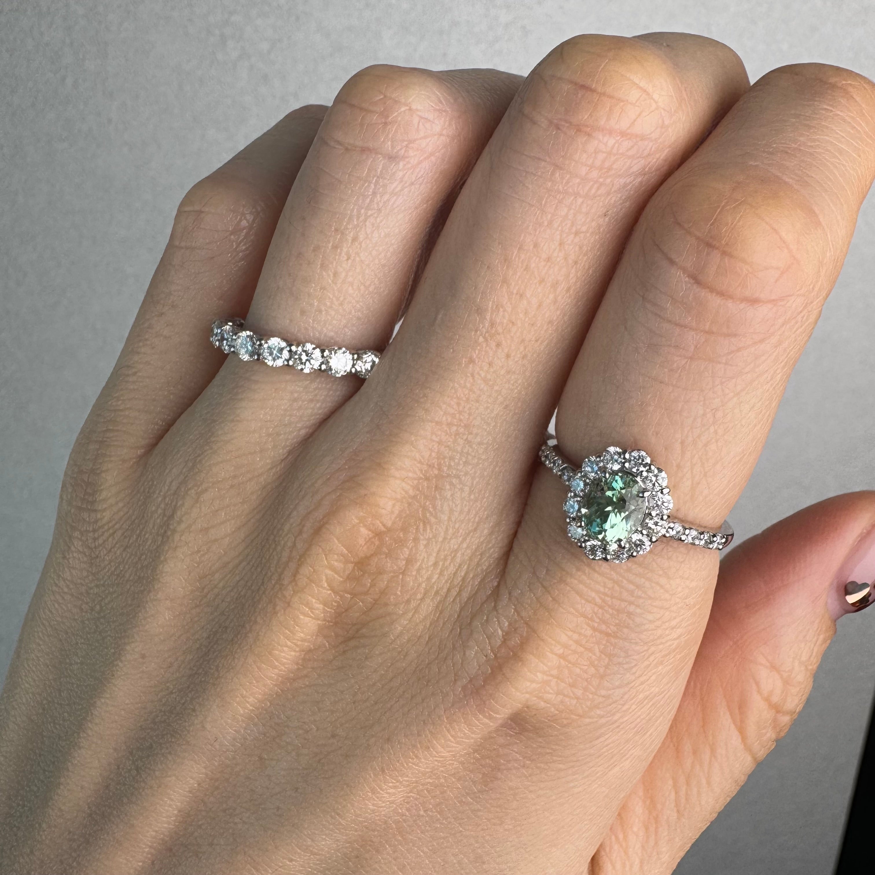 80［一点物/メローネ］リング コーネルピン 0.8ct OV PT