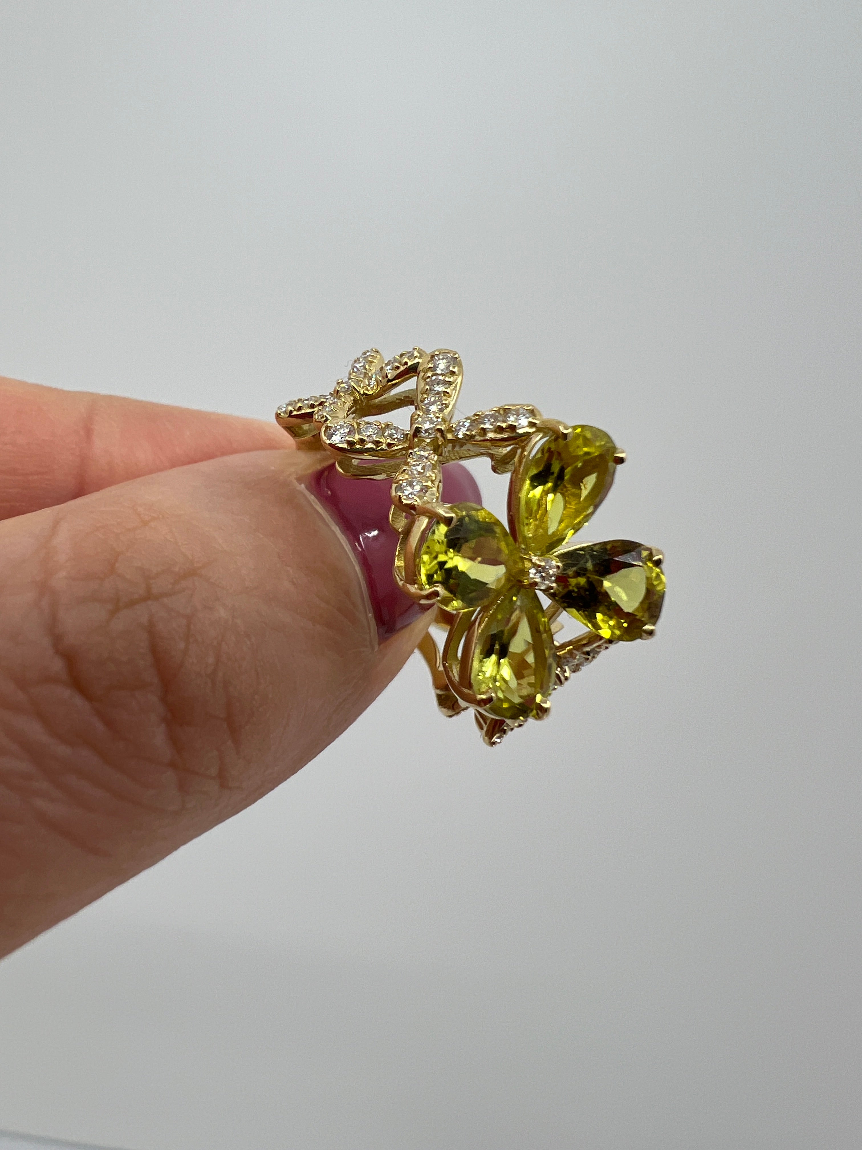 ［クロシェ］リング カナリートルマリン 2ct PS