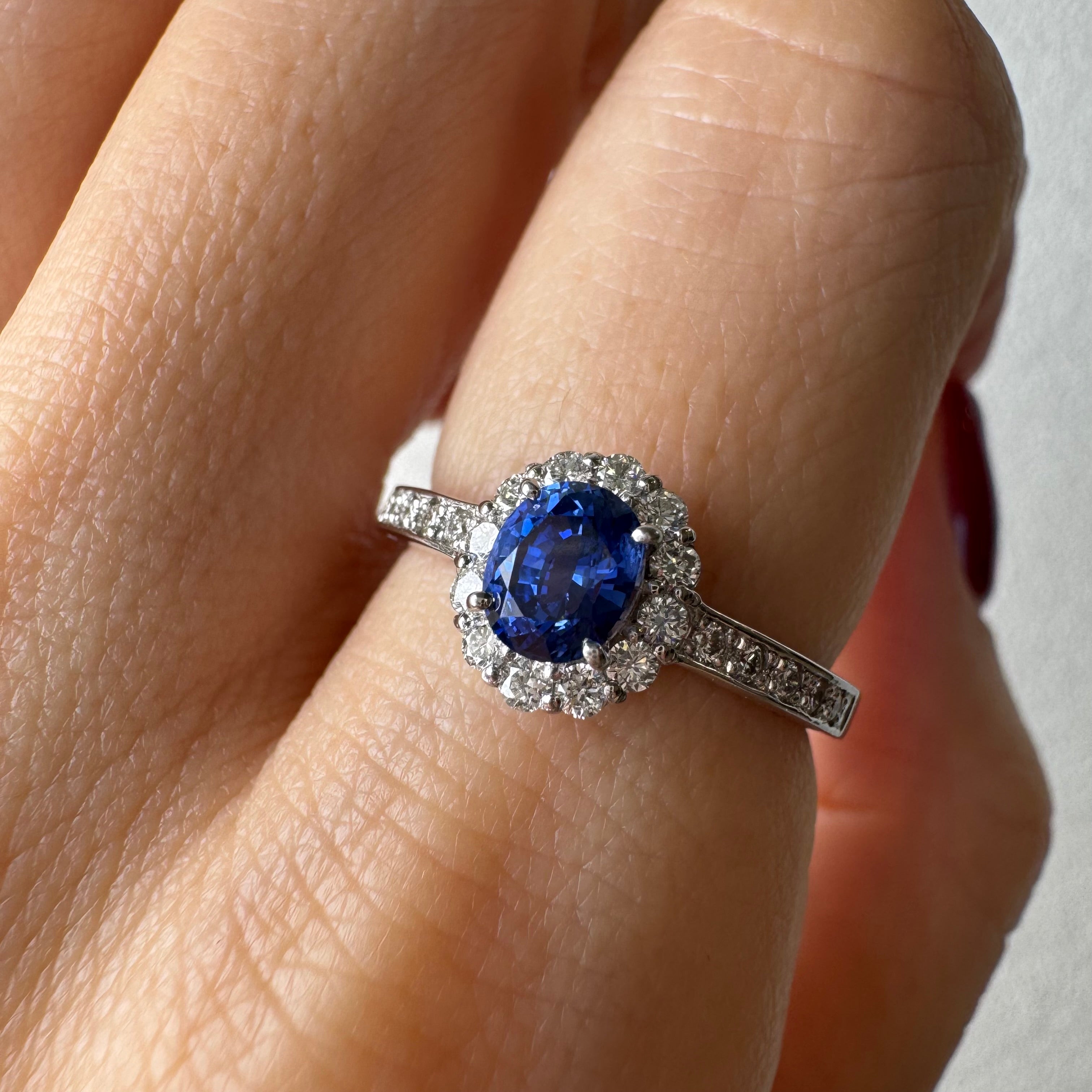 104［一点物］リング ブルーサファイア 0.7ct前後 OV PT