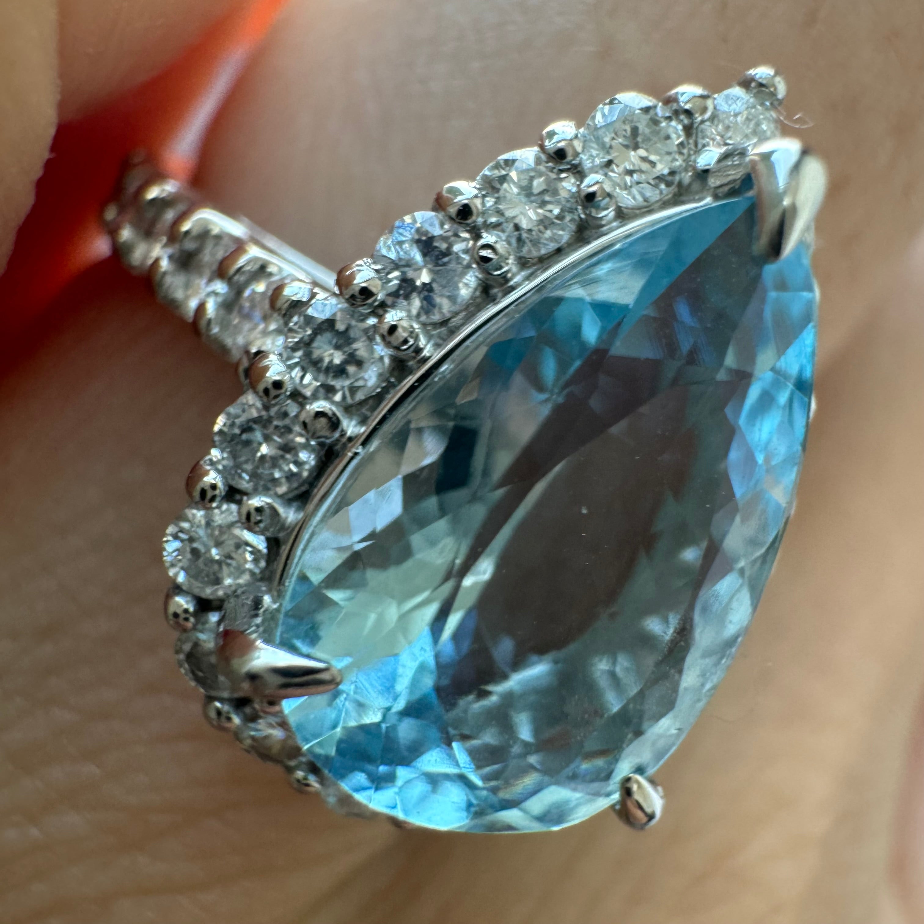 185-綺麗 アクアマリンリング AQ3ct前後 PS PT〜｜AYAKO SAKURAI（櫻井 彩子（サクライ アヤコ））公式通販サイト