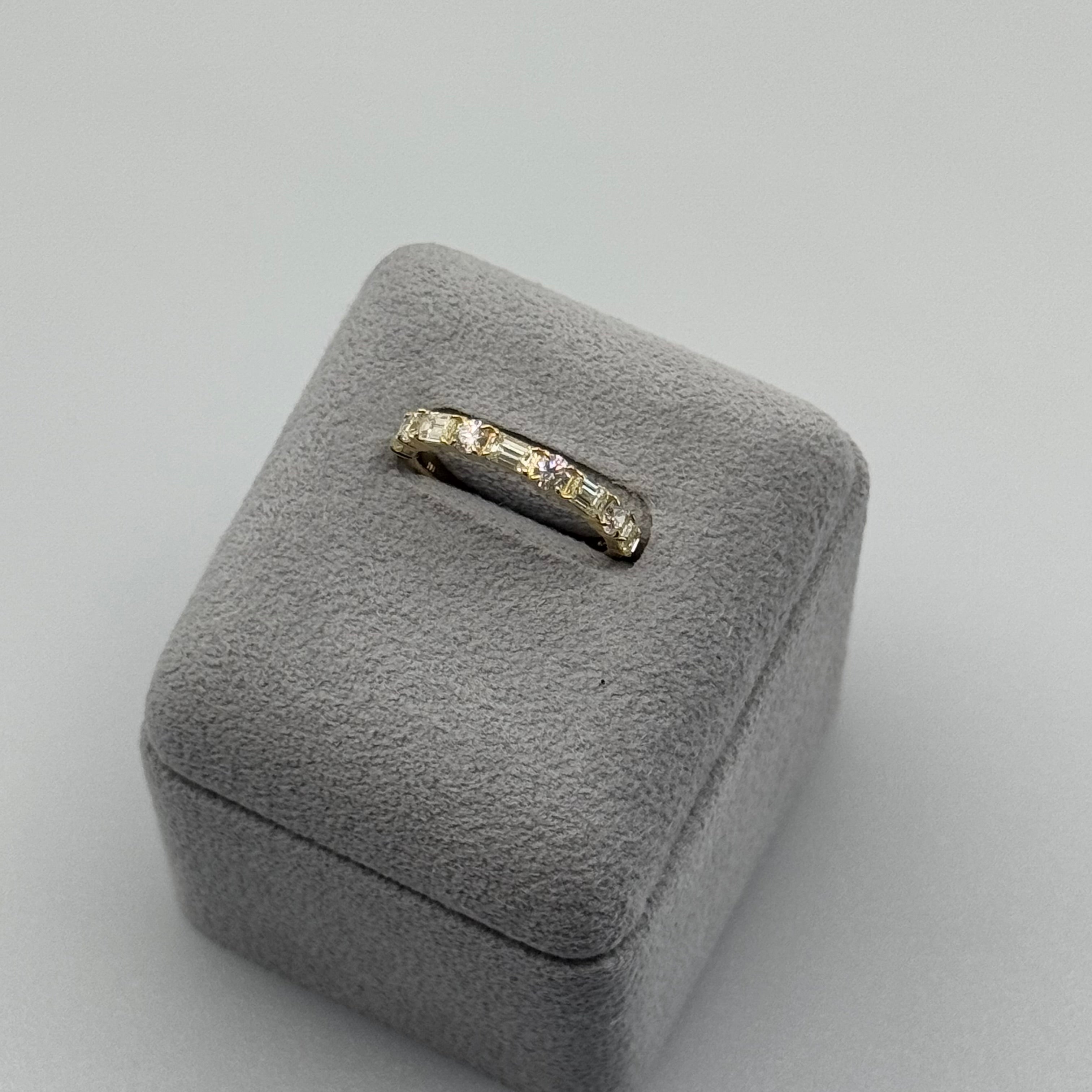 [ノンシャラン］リング ダイヤ 0.8ct RO BG PT K18YG