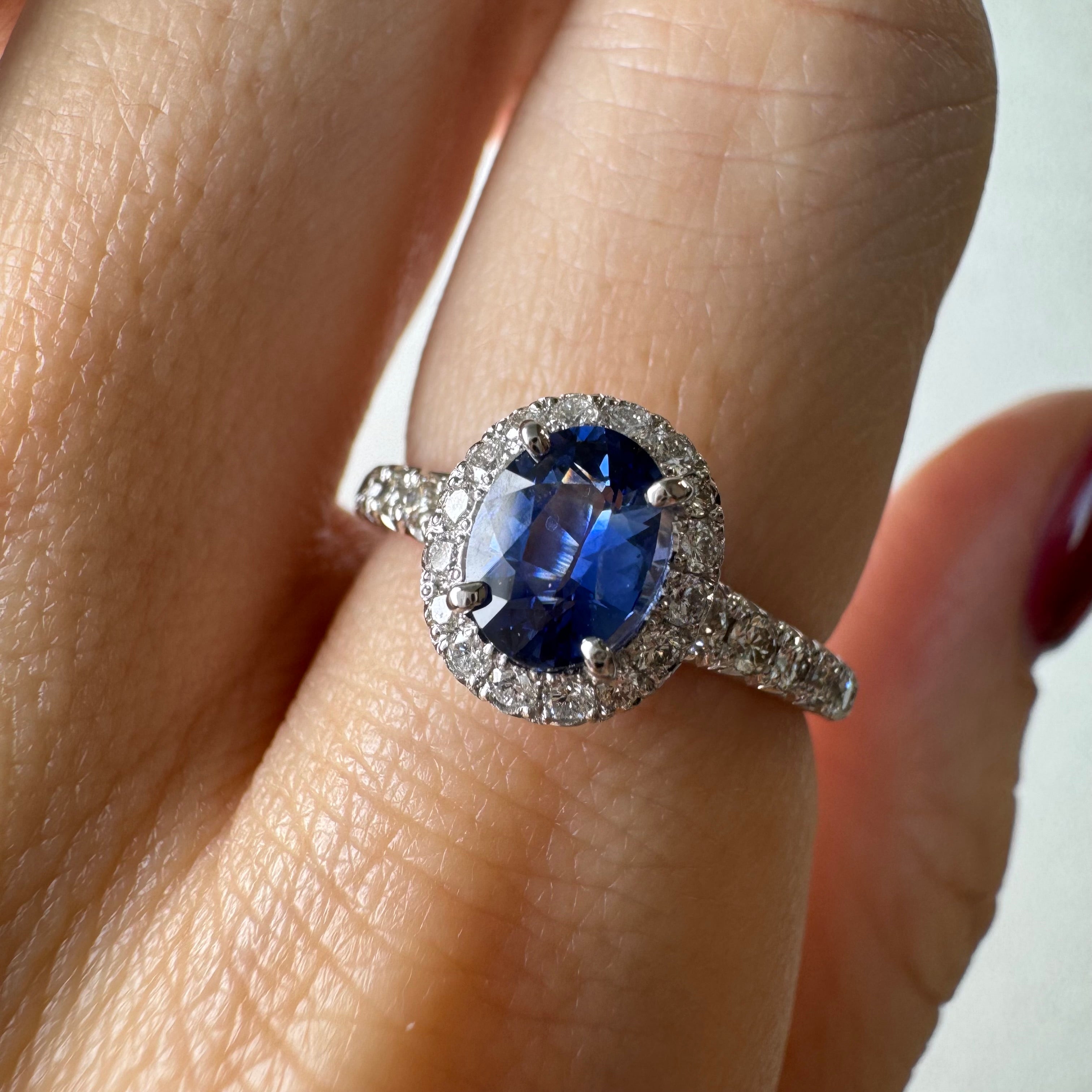 111［一点物］リング ブルーサファイア 1.0ct前後 OV PT