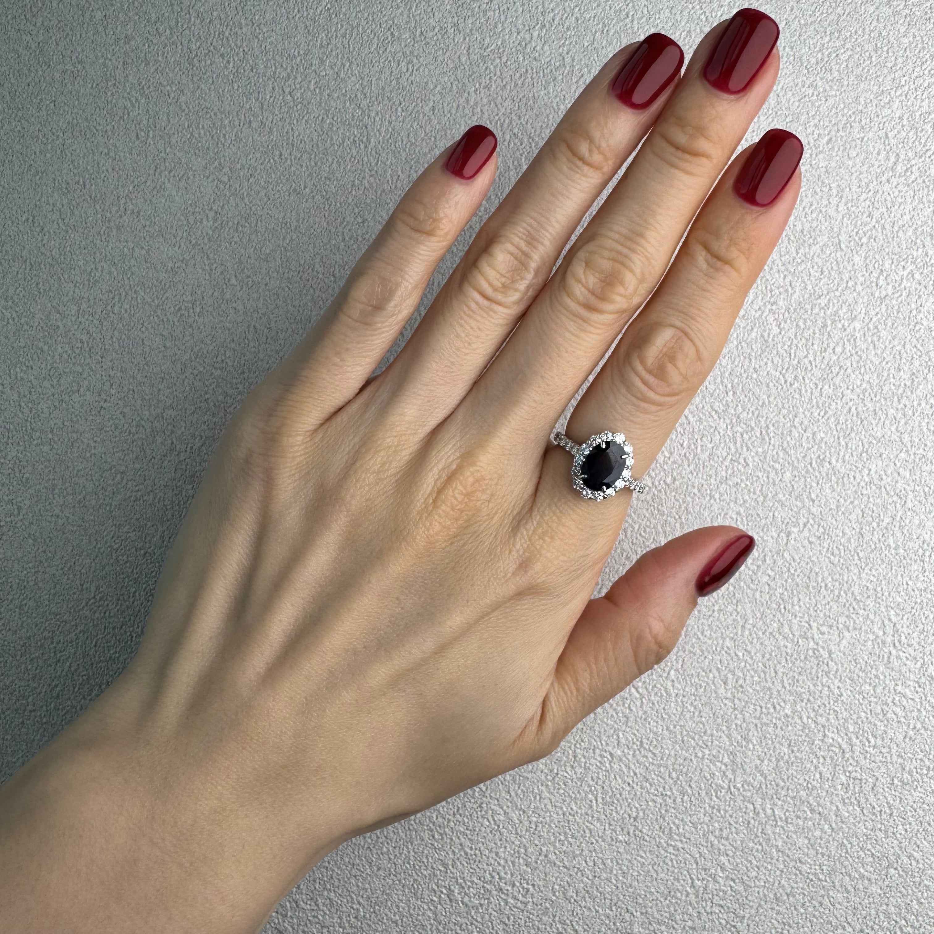 125［一点物］リング ブルーサファイア 2.2ct前後 OV PT