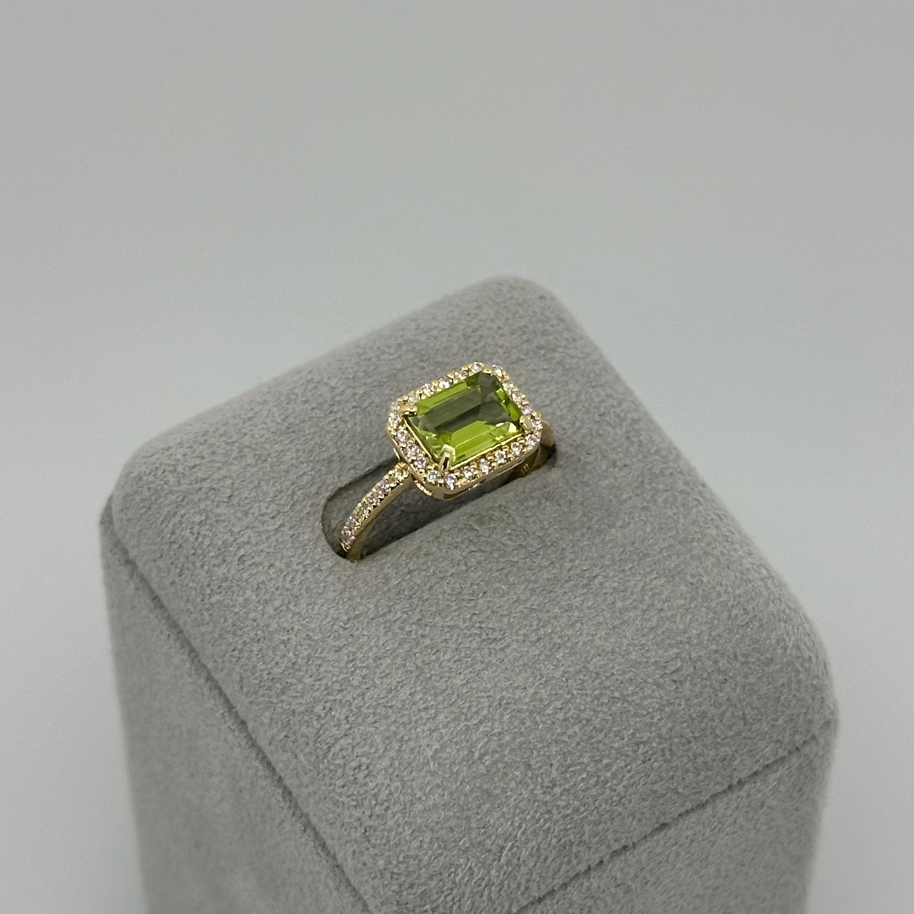 ［ベイビーマドンナ］リング ペリドット/ロンドンブルートパーズ