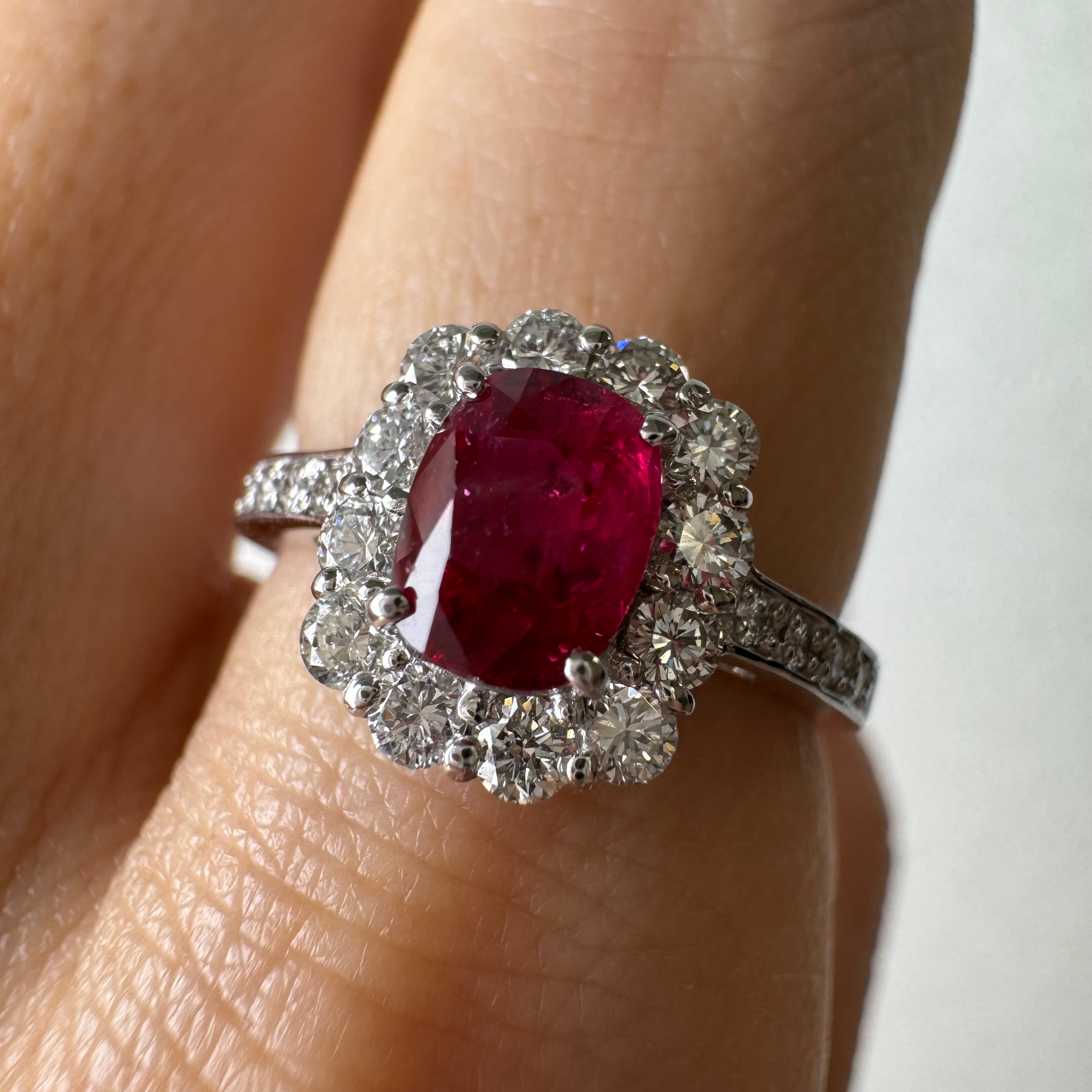 84［一点物］リング ルビー 1.1ct前後 OV PT