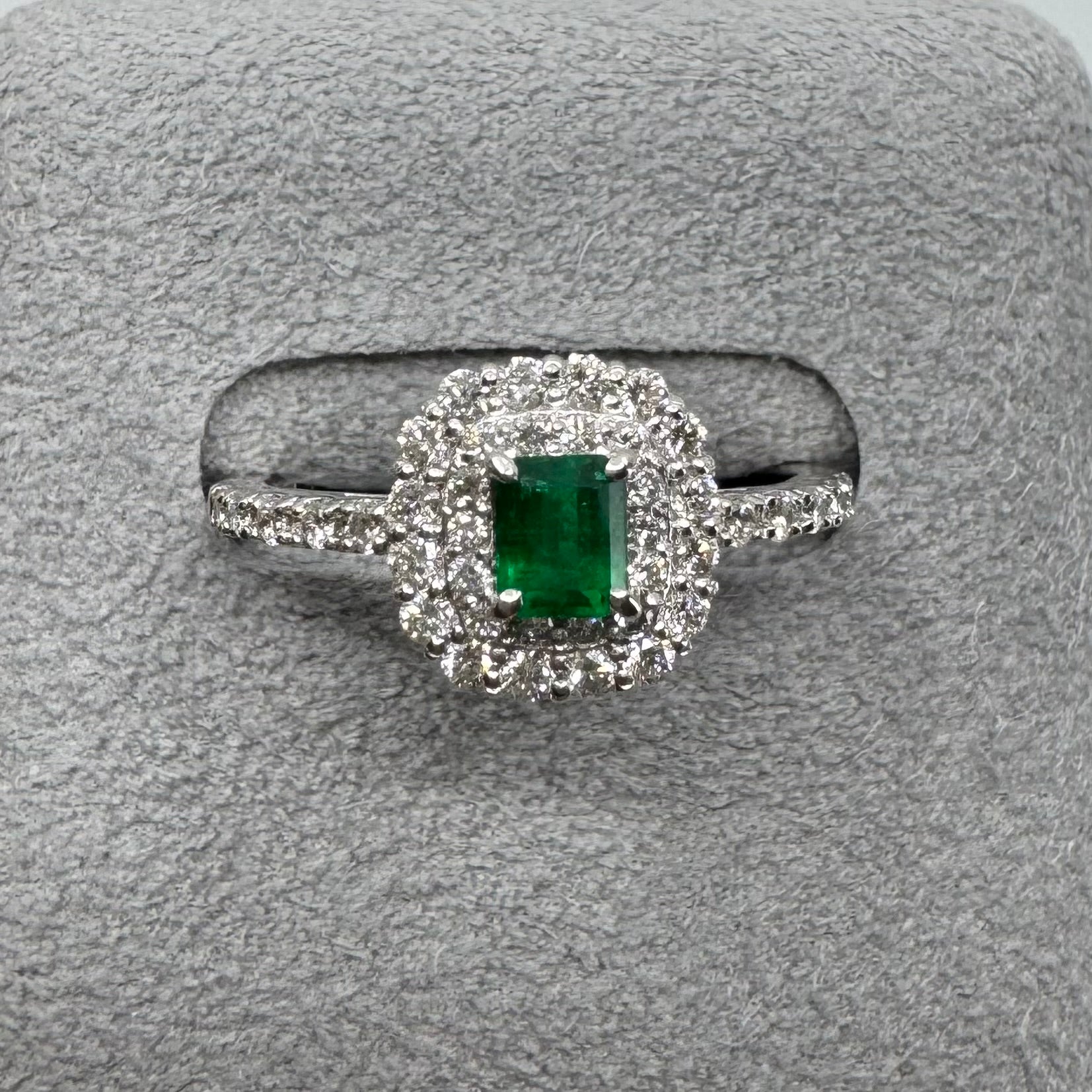 30［一点物/アドラーブル］リング エメラルド 0.24ct SQ PT