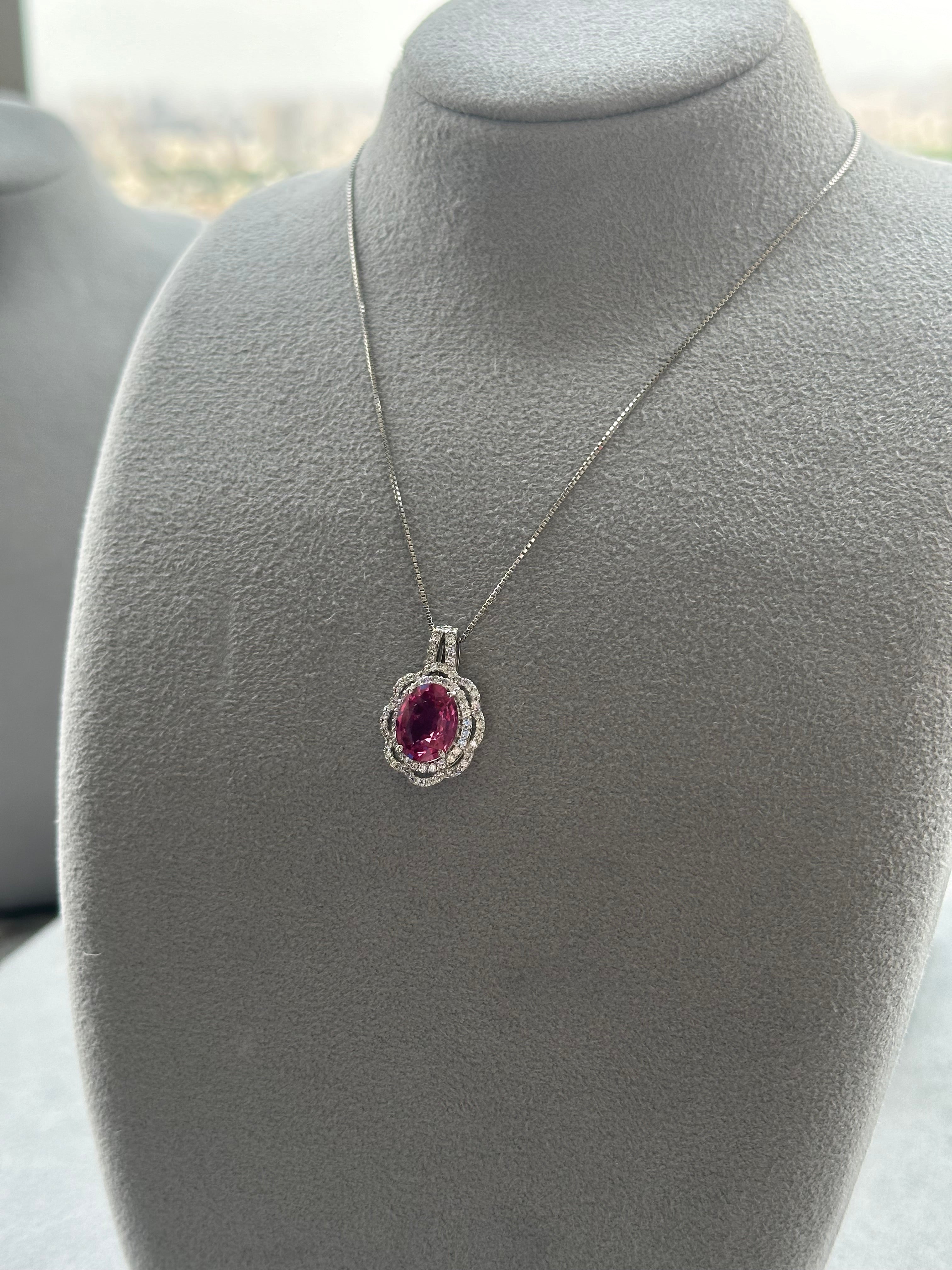 ☆パパラチア 中石4ct OV PT ネックレス｜AYAKO SAKURAI（櫻井 彩子（サクライ アヤコ））公式通販サイト