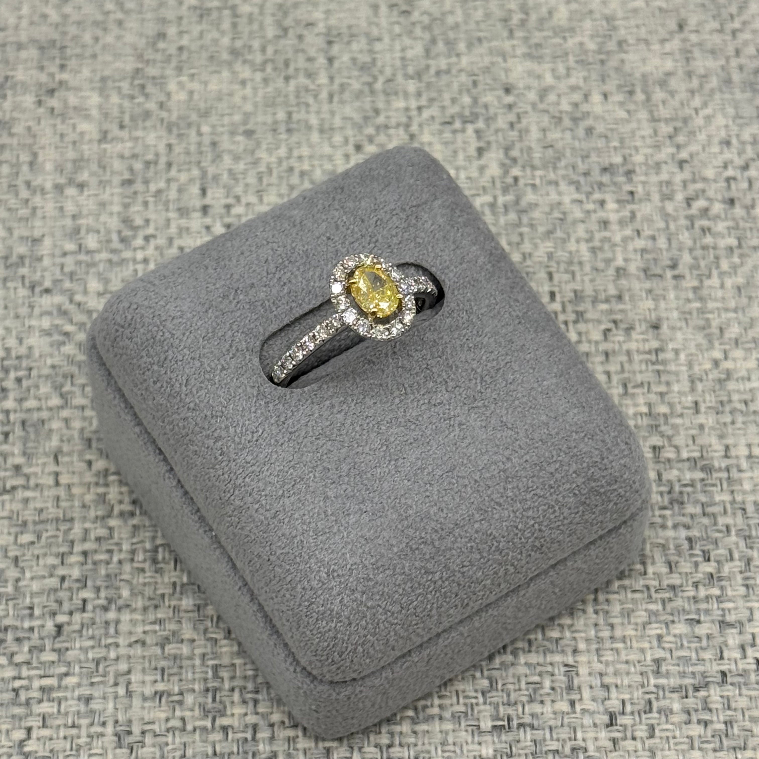 ［一点物］リング ダイヤ FIY 0.5ct PT OV