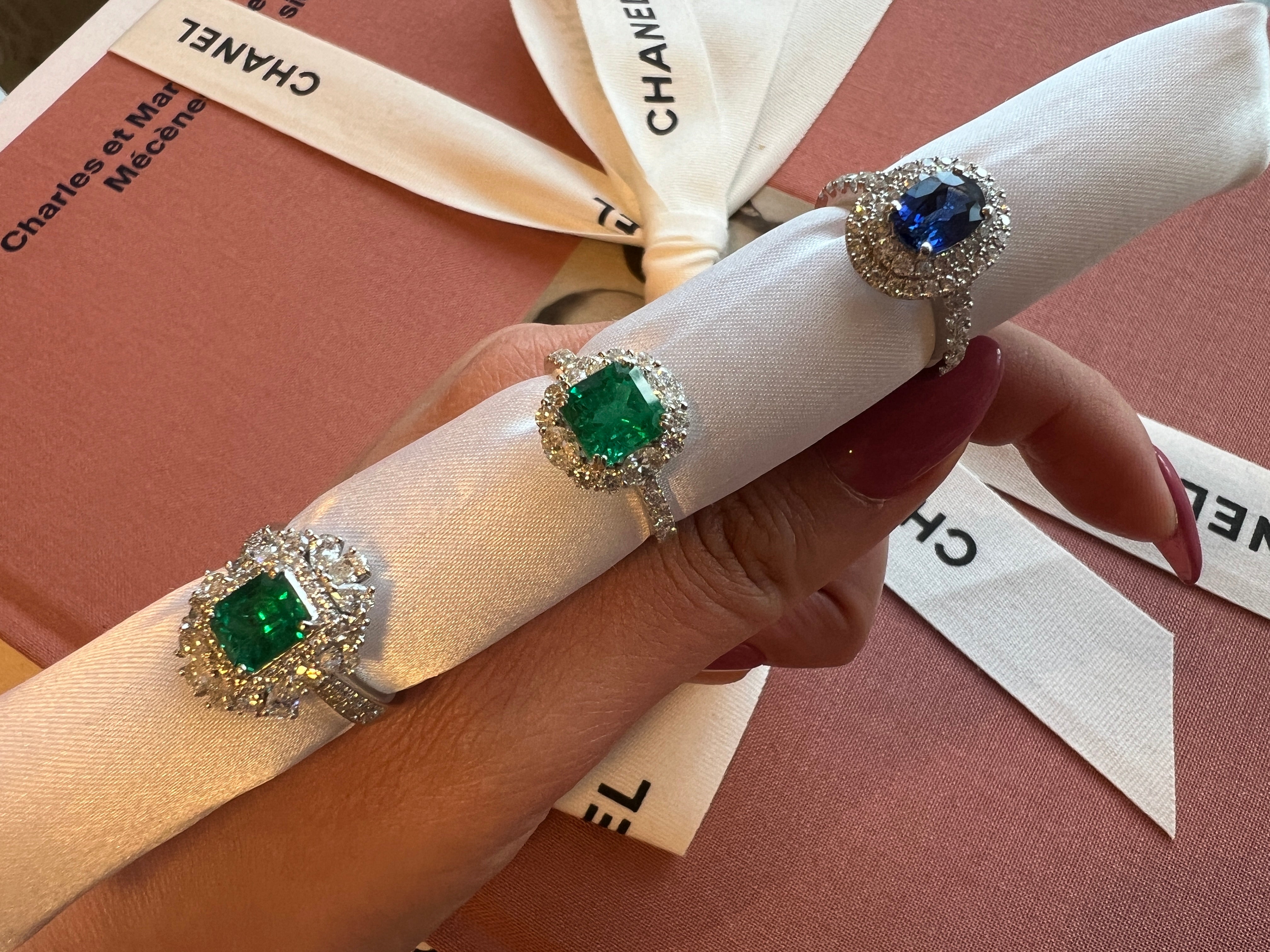 52-超特品 カナリアの夢 エメラルド 中石1.25ct前後 PT EM〜彩子も狙ってます♡完璧なデザイン｜AYAKO SAKURAI（櫻井 彩子（サクライ アヤコ））公式通販サイト