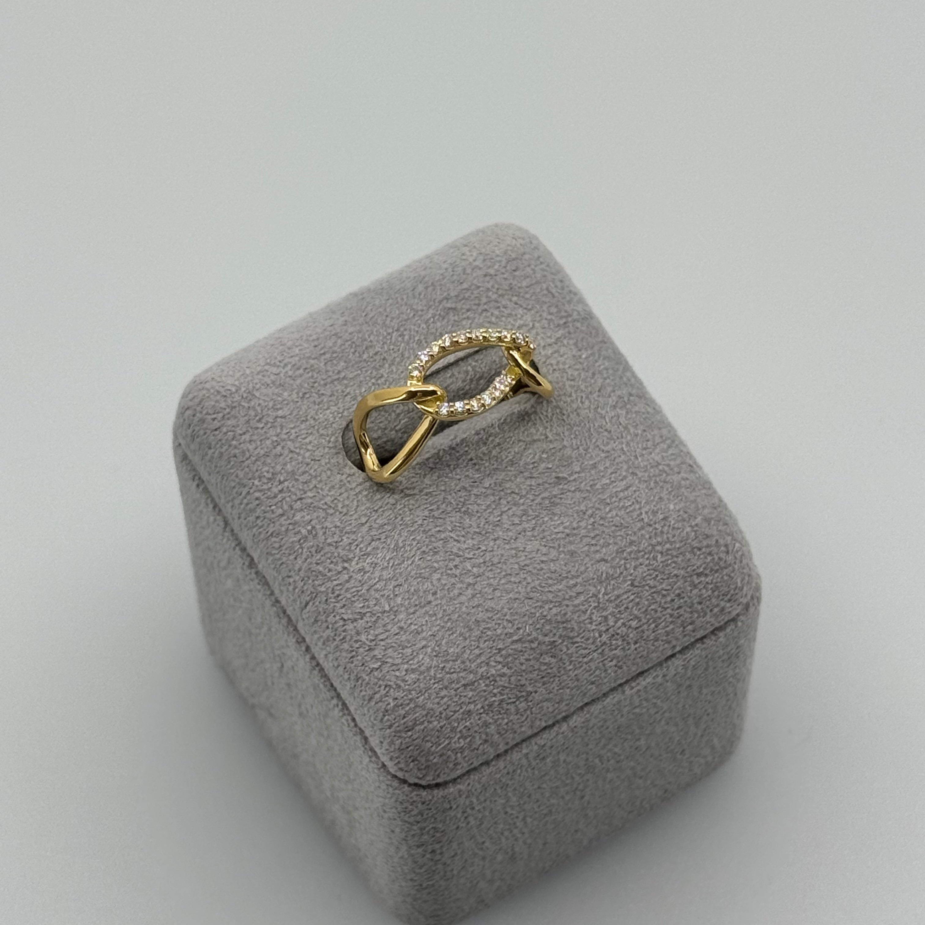 ［パズル］ ダイヤ リング 0.15ct