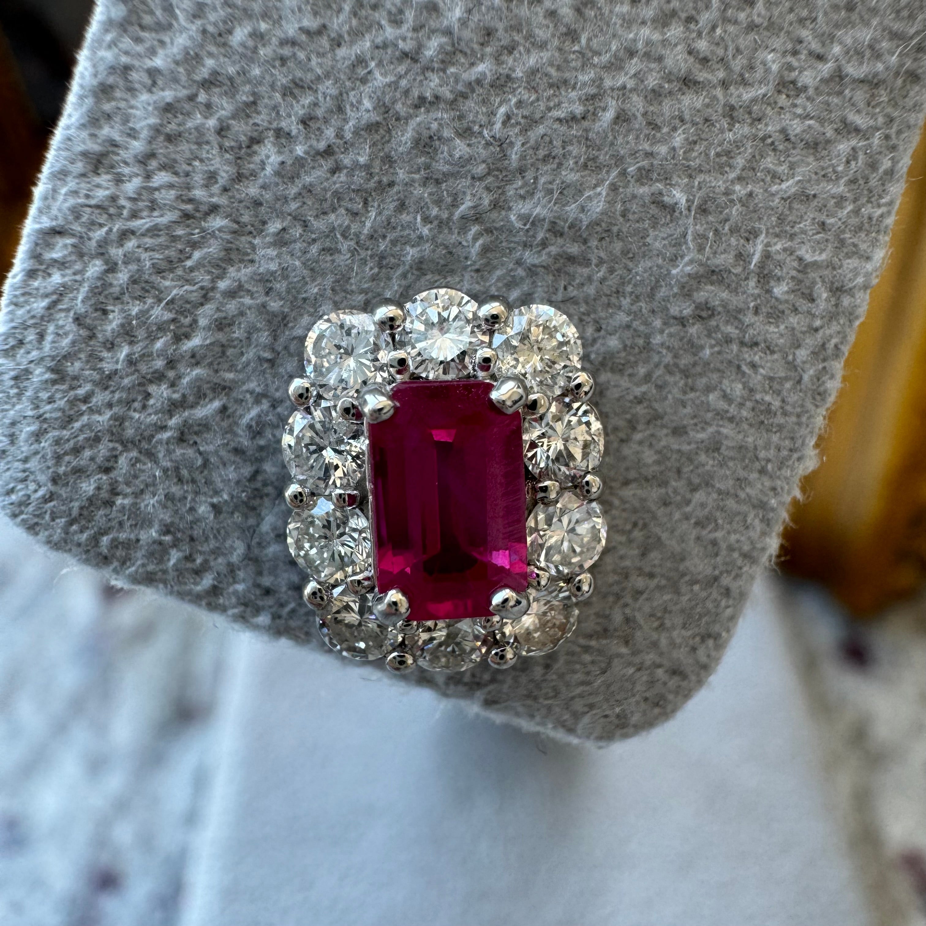 342-ルミエール ルビーピアス 中石0.5ct〜0.8ct前後×2　BK PT〜色綺麗｜AYAKO SAKURAI（櫻井 彩子（サクライ アヤコ））公式通販サイト