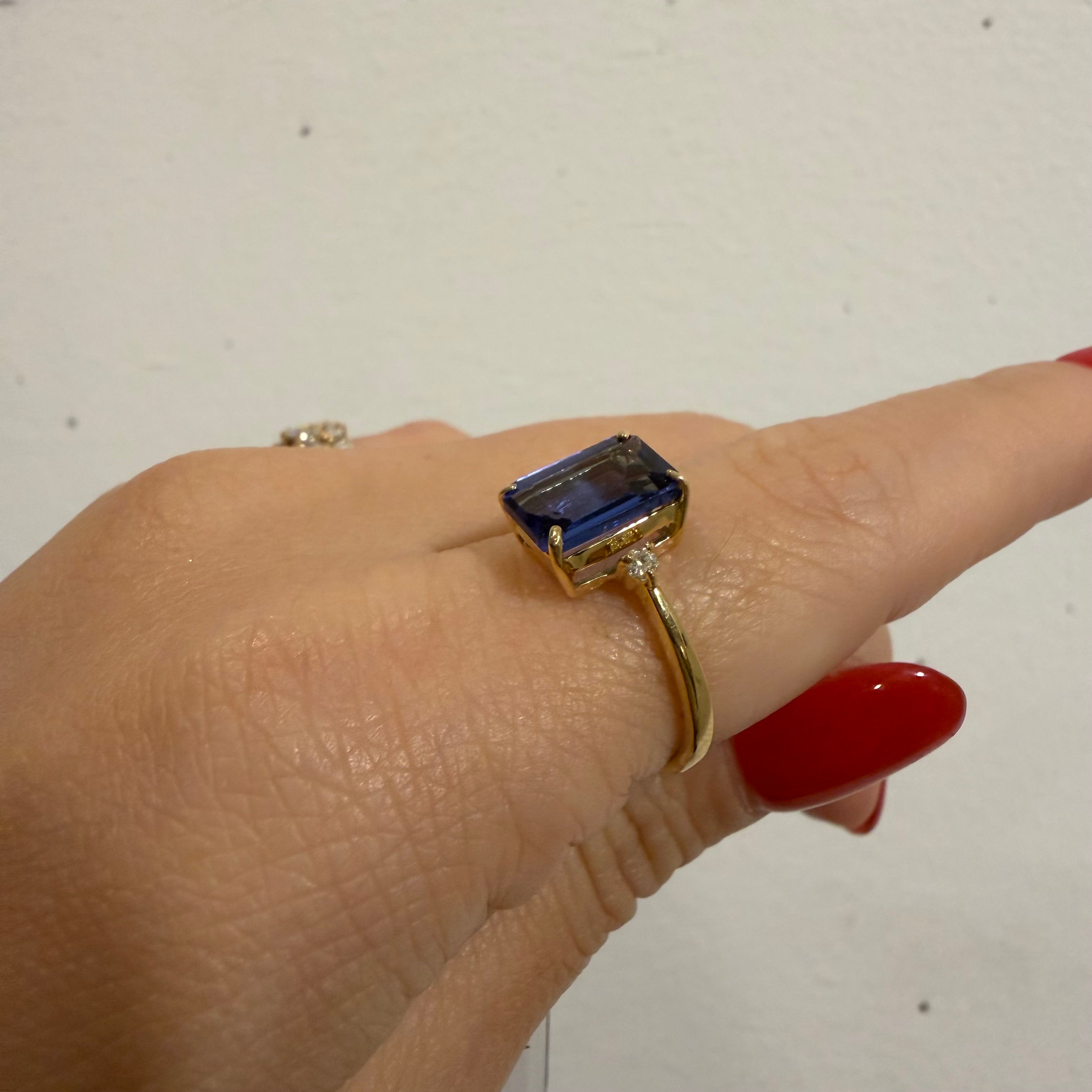 [新作/個数限定/BONBON］リング タンザナイト OV/EM