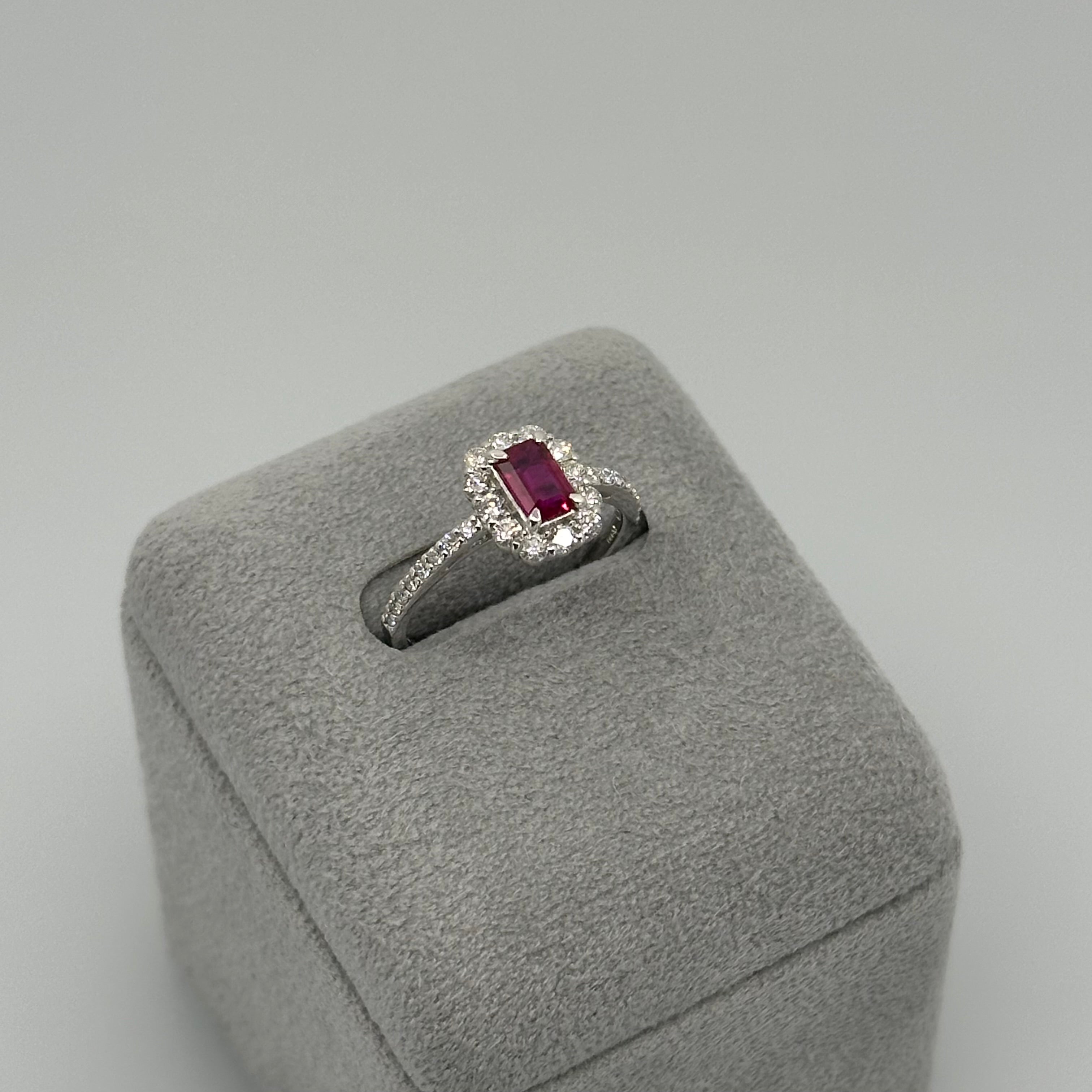 86［一点物/ルミエール］リング ノーヒートピジョンブラッドルビー 0.58ct SQ PT