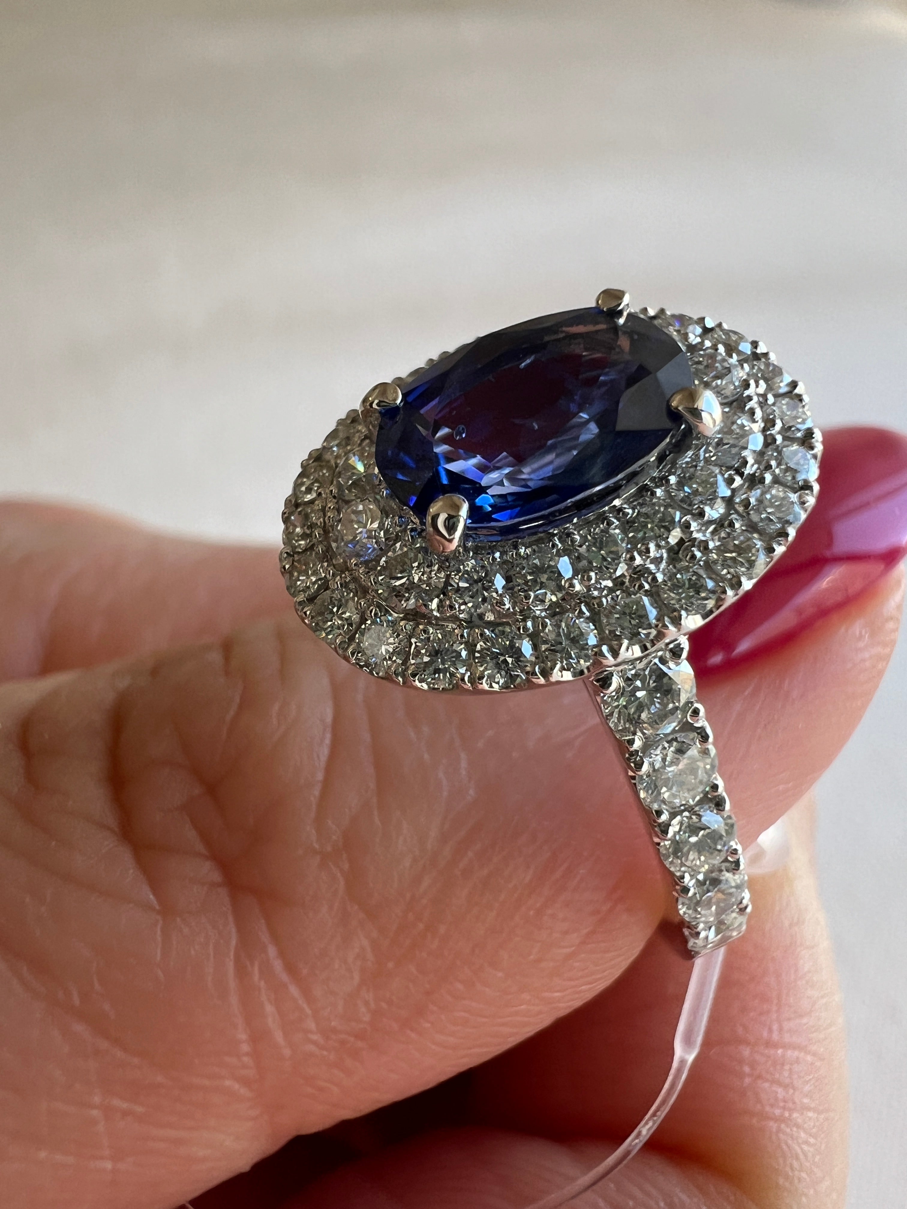 107-ファバン サファイア 中石1.6ct前後 PT OV リング〜ロイヤルブルーサファイア｜AYAKO SAKURAI（櫻井 彩子（サクライ アヤコ））公式通販サイト