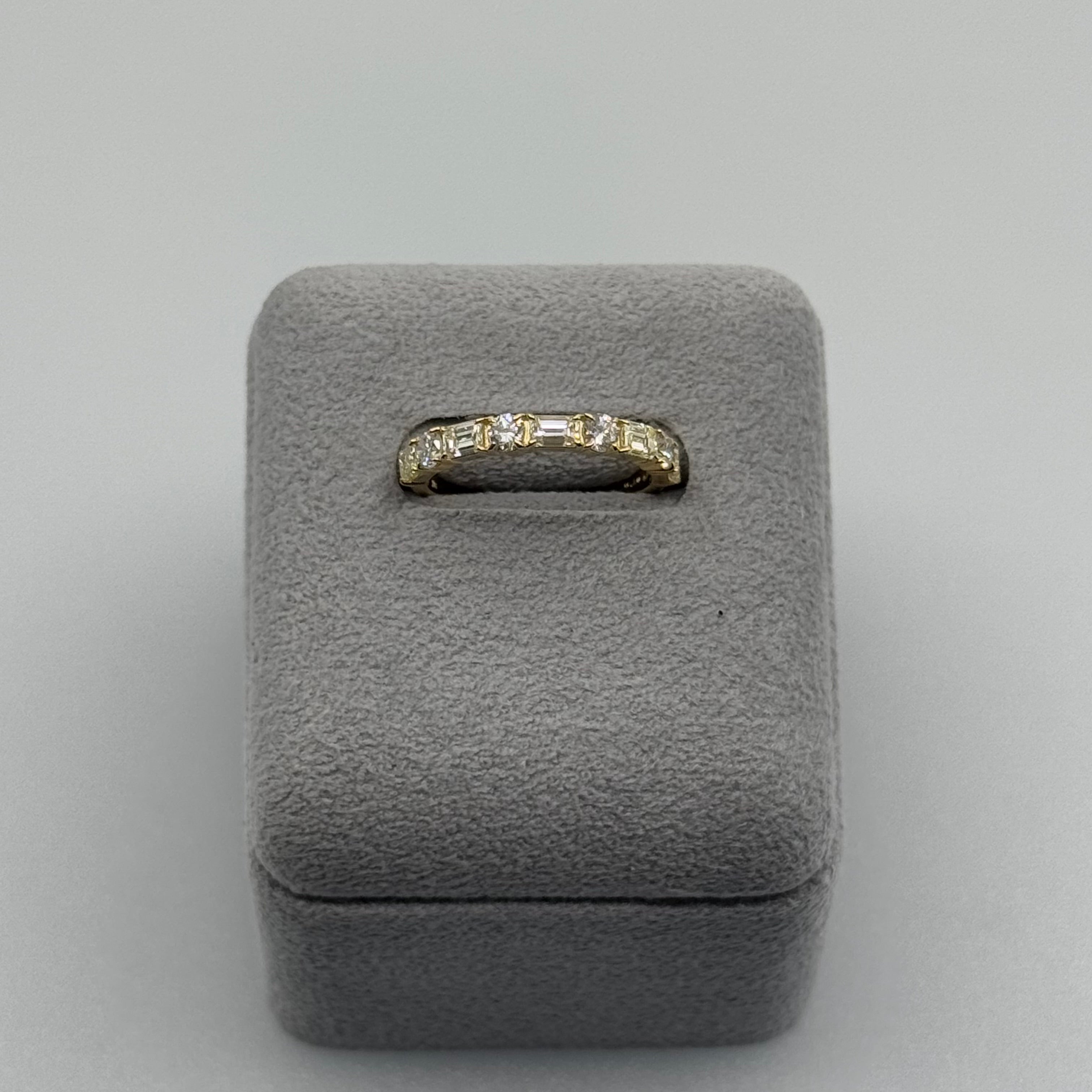 [ノンシャラン］リング ダイヤ 0.8ct RO BG PT K18YG