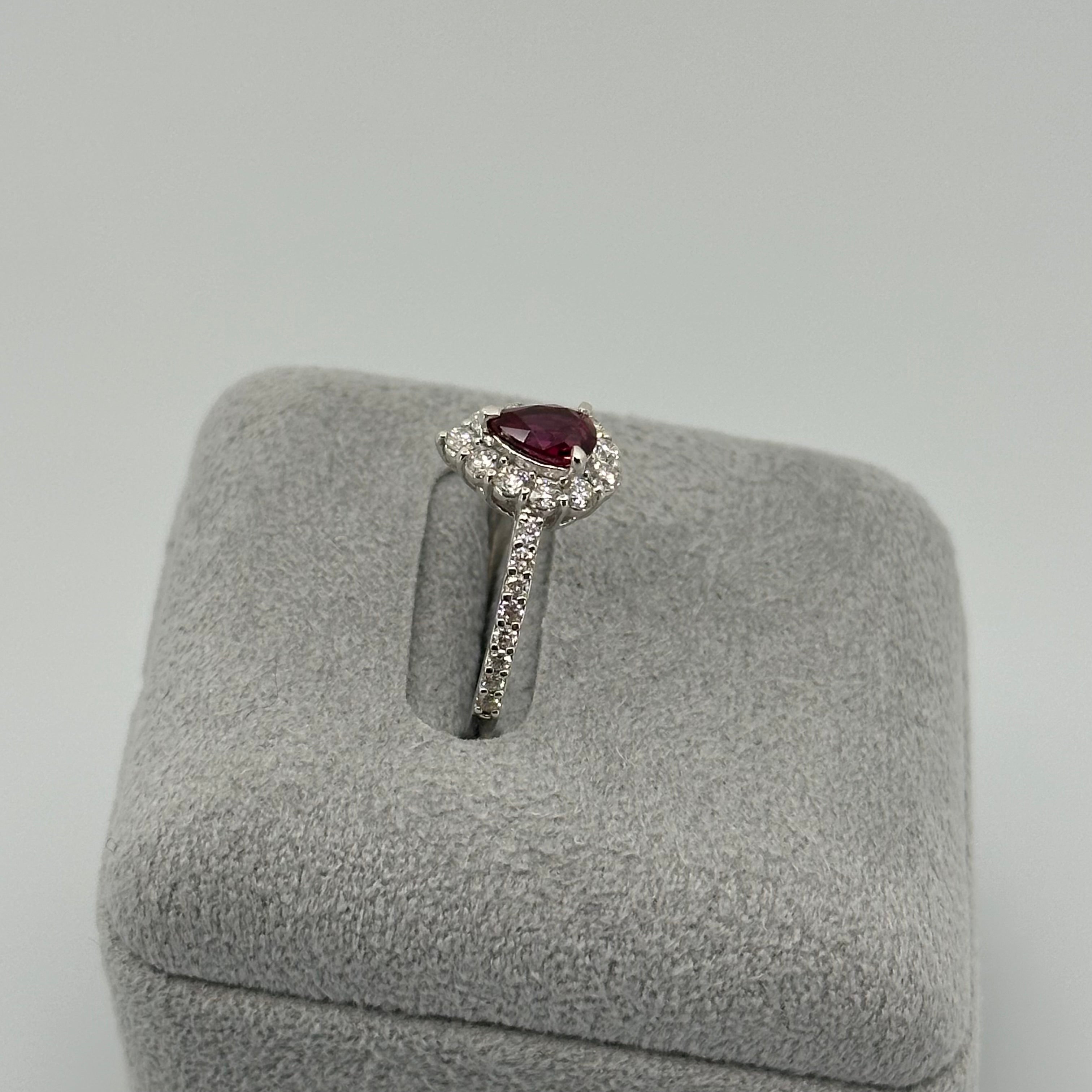 87［一点物］リング ノーヒートピジョンブラッド PS PT