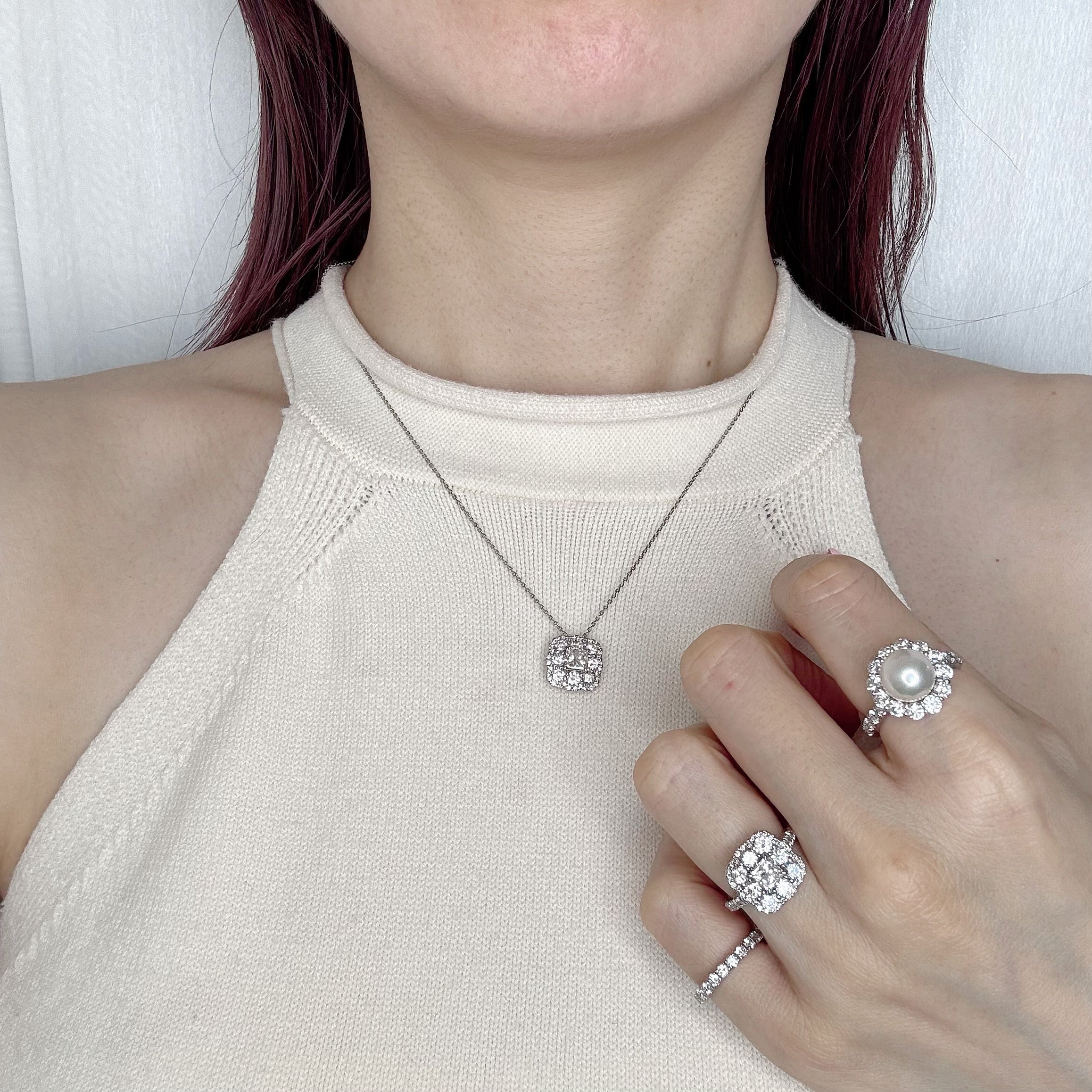 ［ブーケ］ネックレス ダイヤ