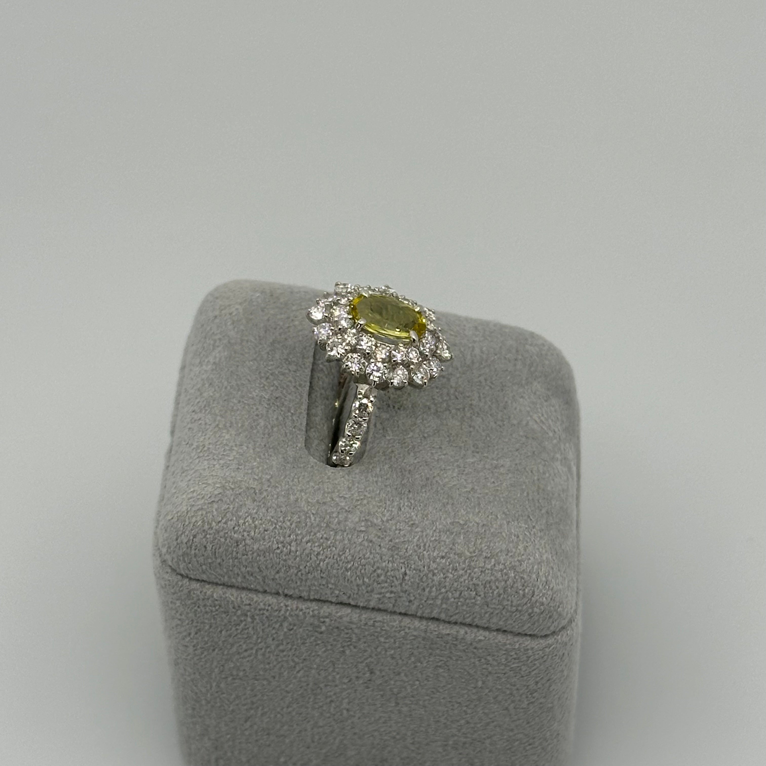 34.36.76.168［一点物］リング クリソベリル/トルマリン/クロムトルマリン 1ct UP OV PT