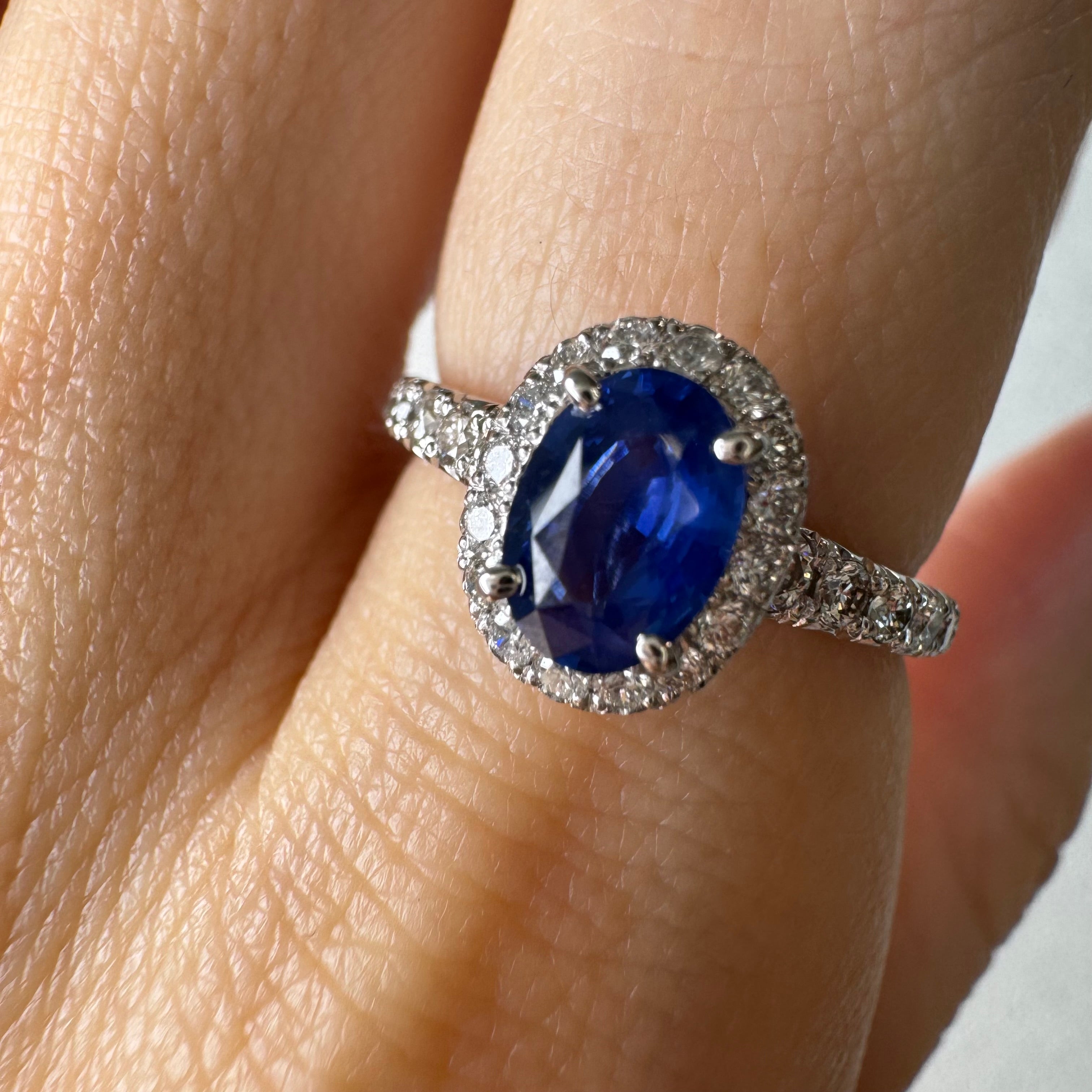 110［一点物］リング ブルーサファイア 0.9ct前後 OV PT