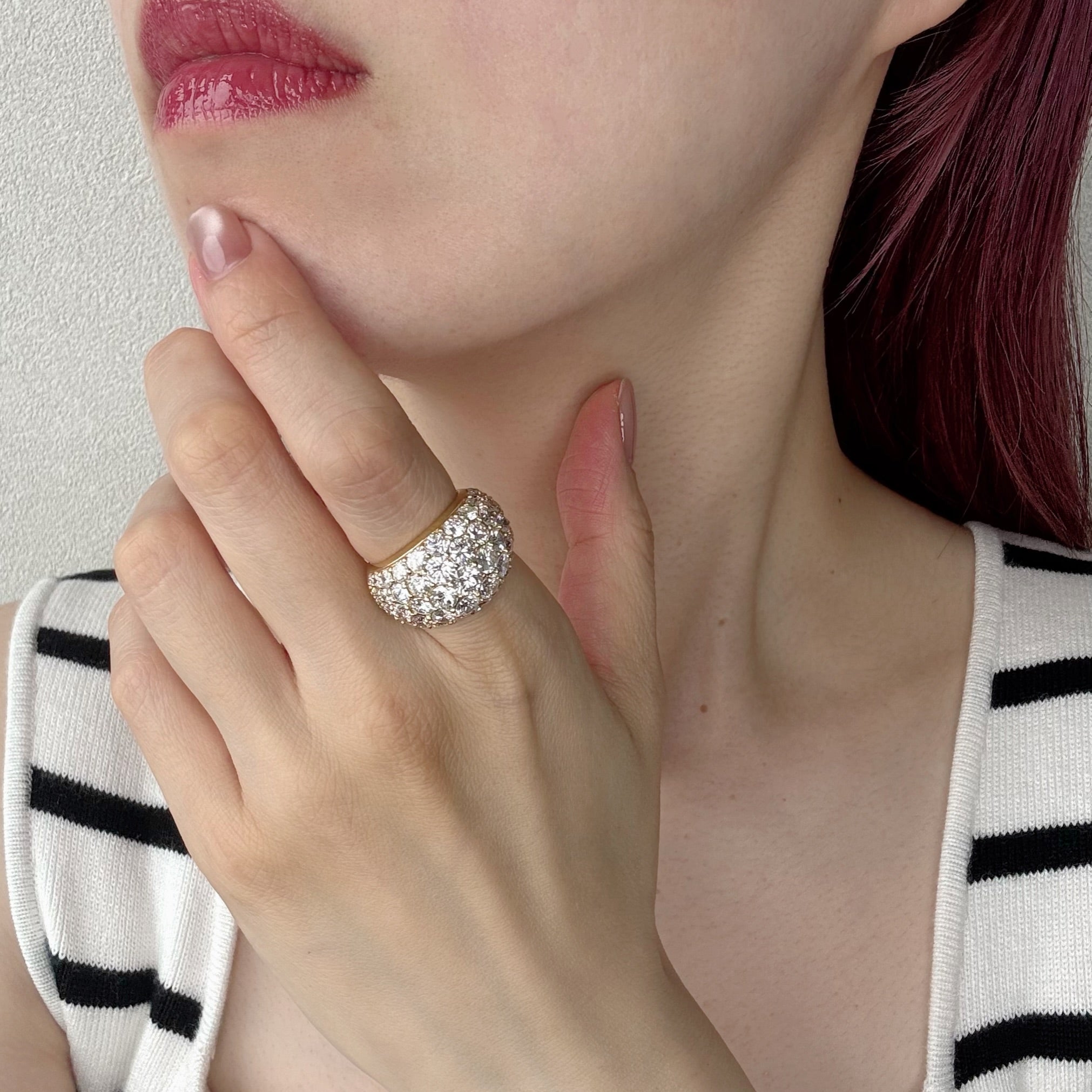 ［パヴェグランデ］リング ダイヤ