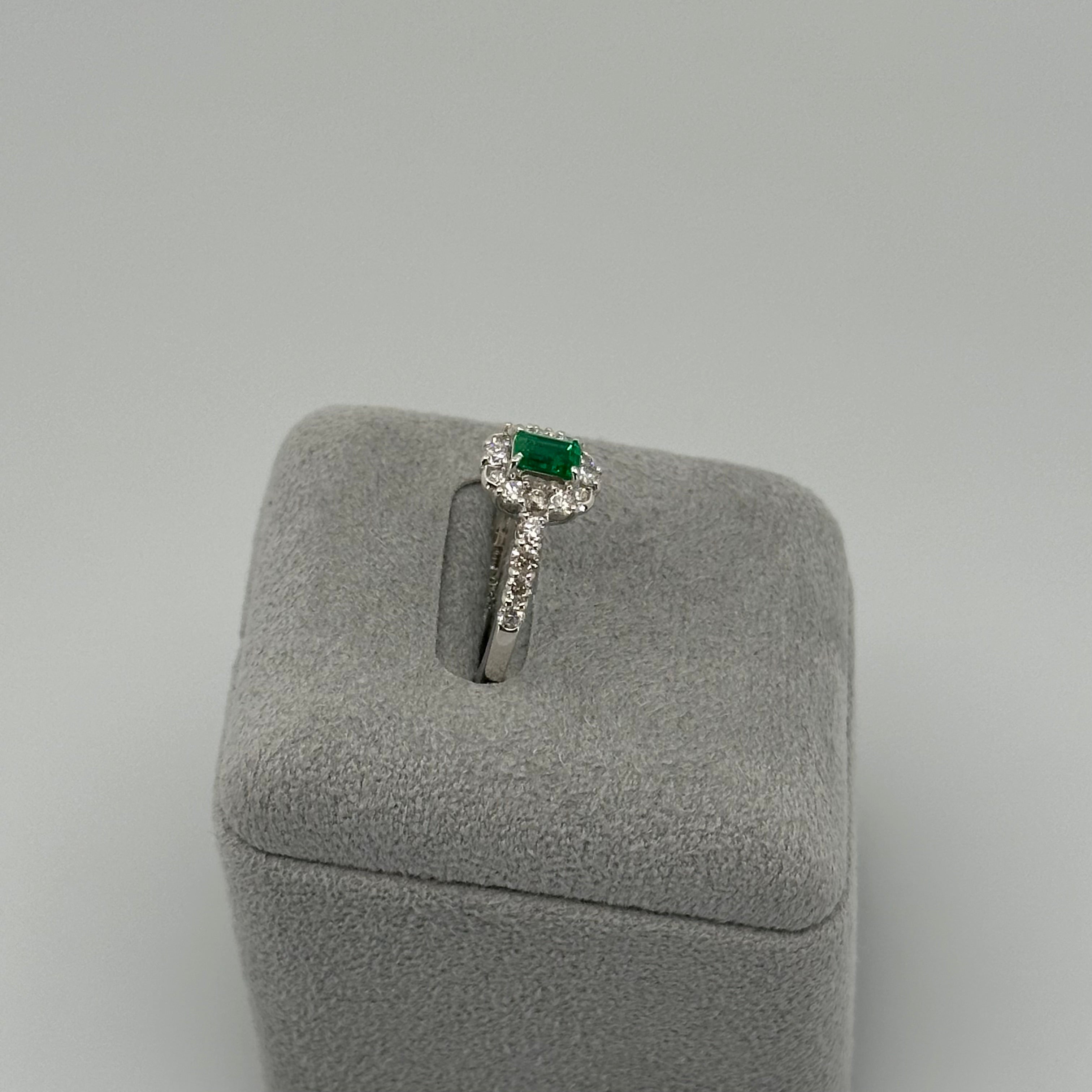 52［一点物/マノン］リング エメラルド 0.3ct前後 SQ PT