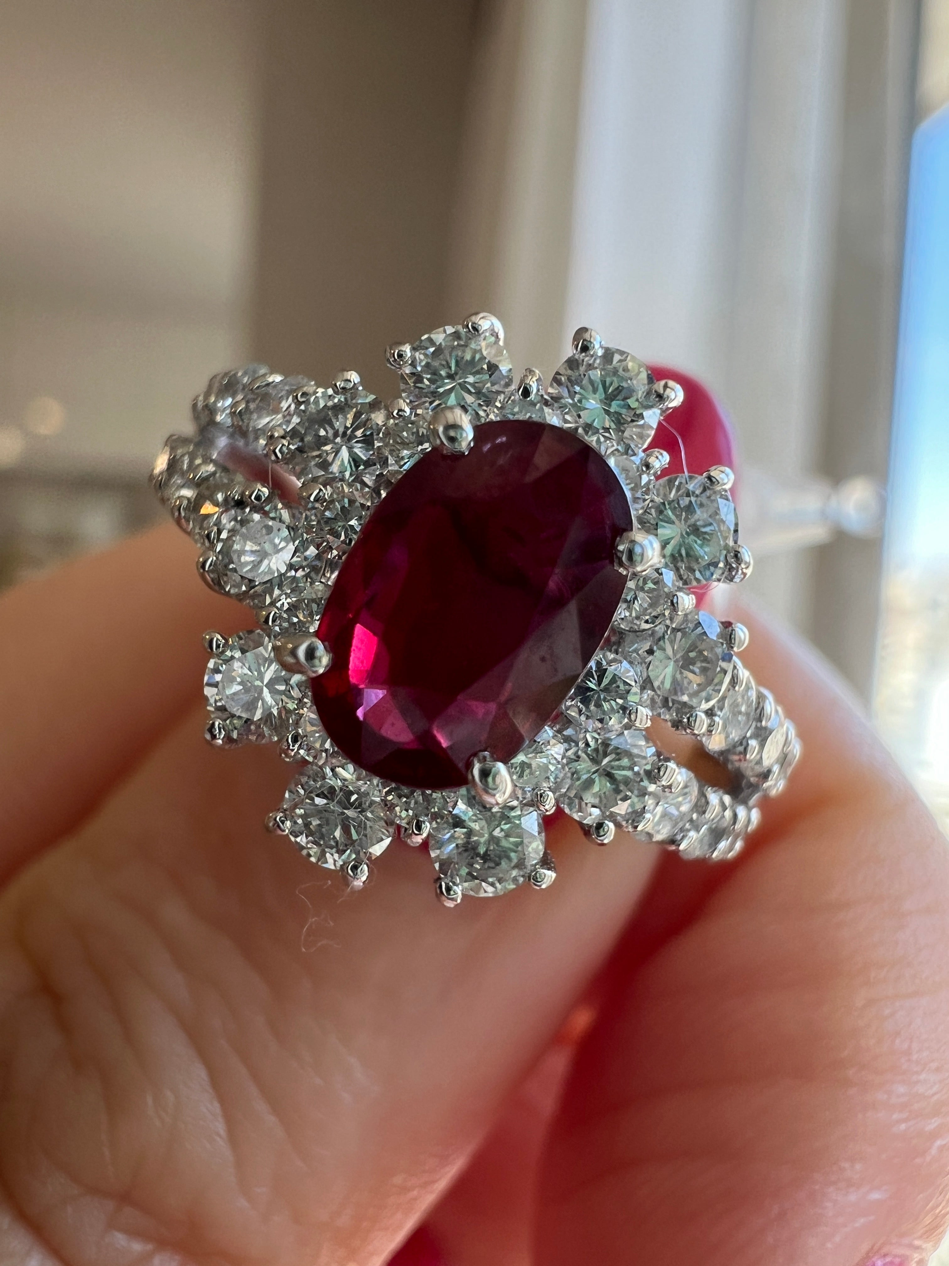 ルビーの水遊び