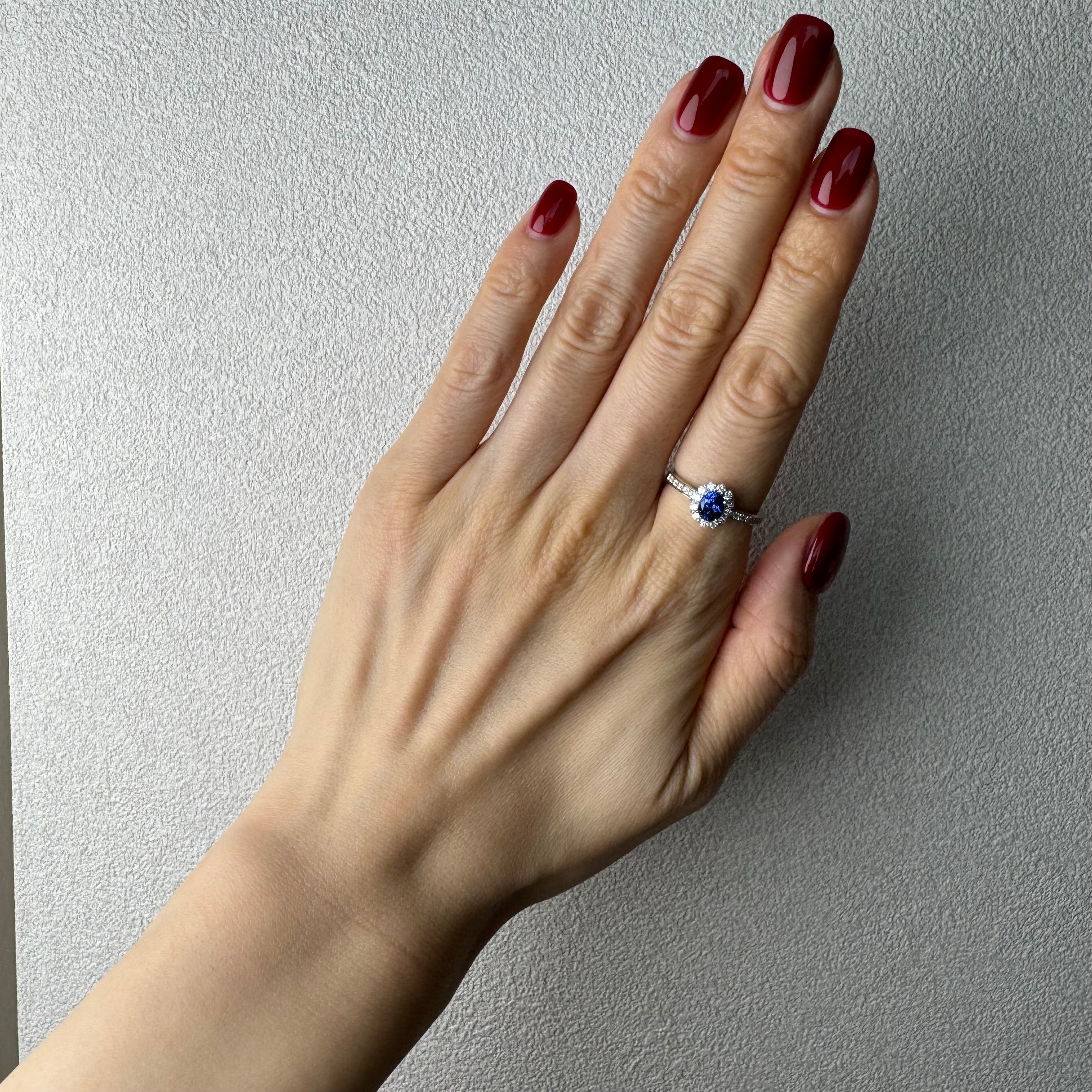 104［一点物］リング ブルーサファイア 0.7ct前後 OV PT