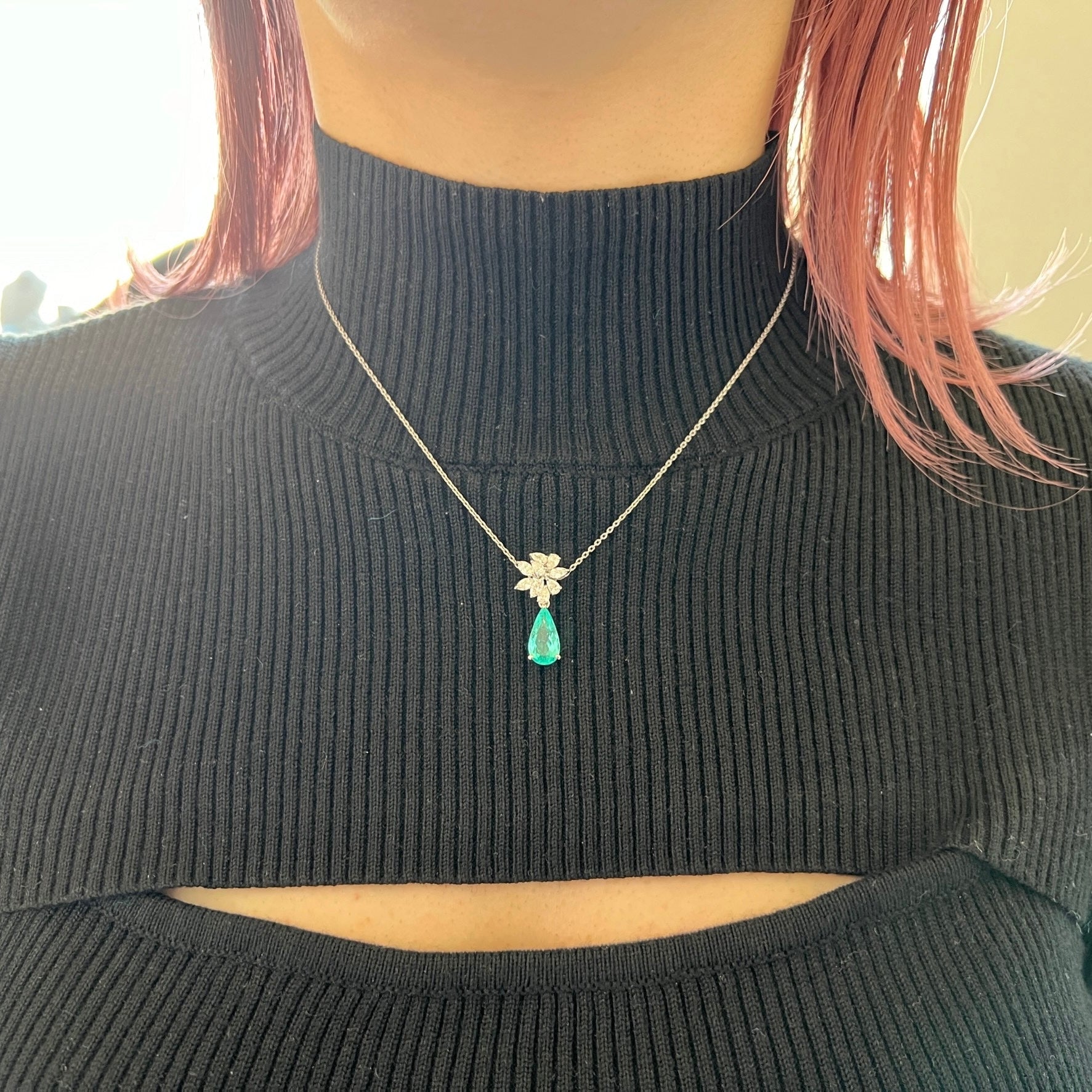 527-パライバトルマリン 2ct前後 PS PT ネックレス〜CGL｜AYAKO SAKURAI（櫻井 彩子（サクライ アヤコ））公式通販サイト