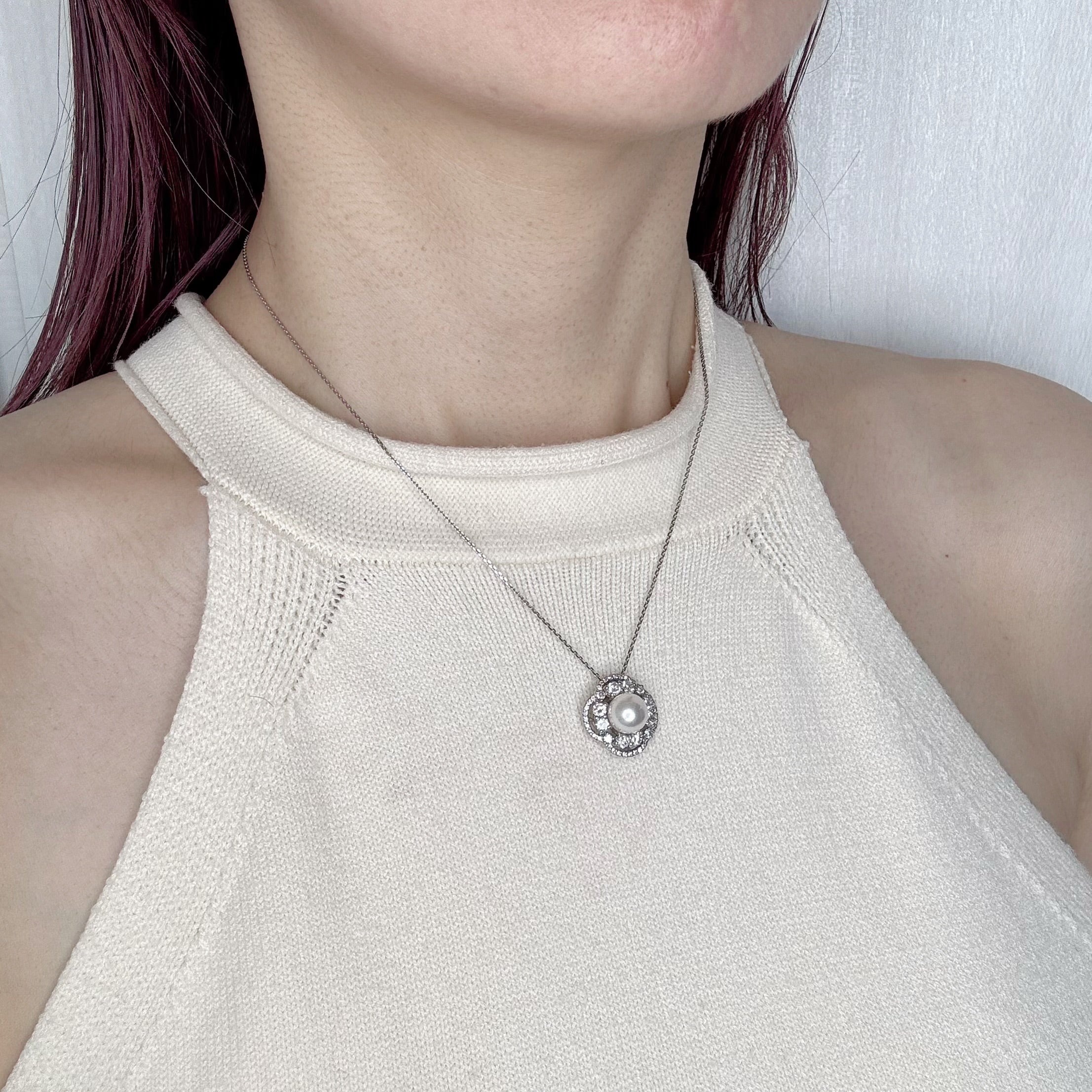 ［ジャルダン］ネックレス あこや真珠8mm