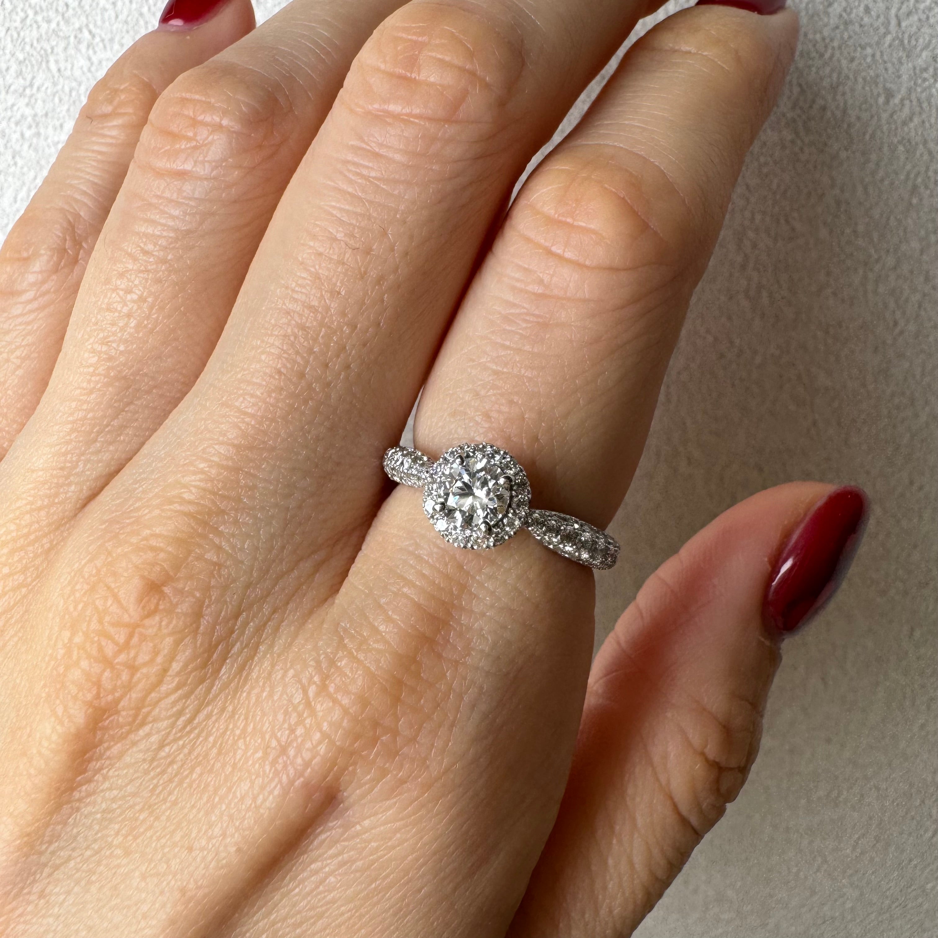 3［一点物/パリの小路］リング ダイヤ0.5ct前後 RO K18YG/PT