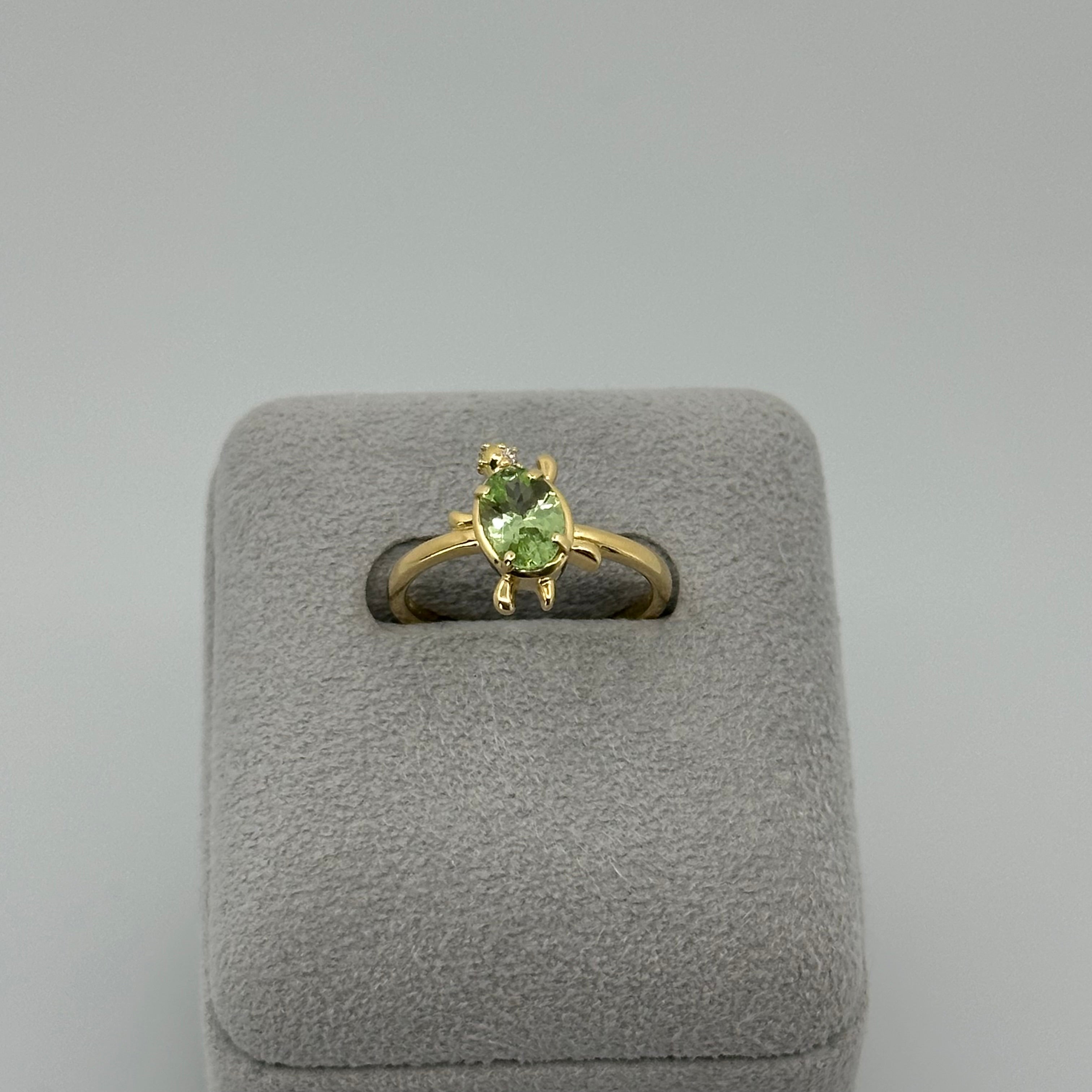 ［新作/KAME］リング ミントガーネット