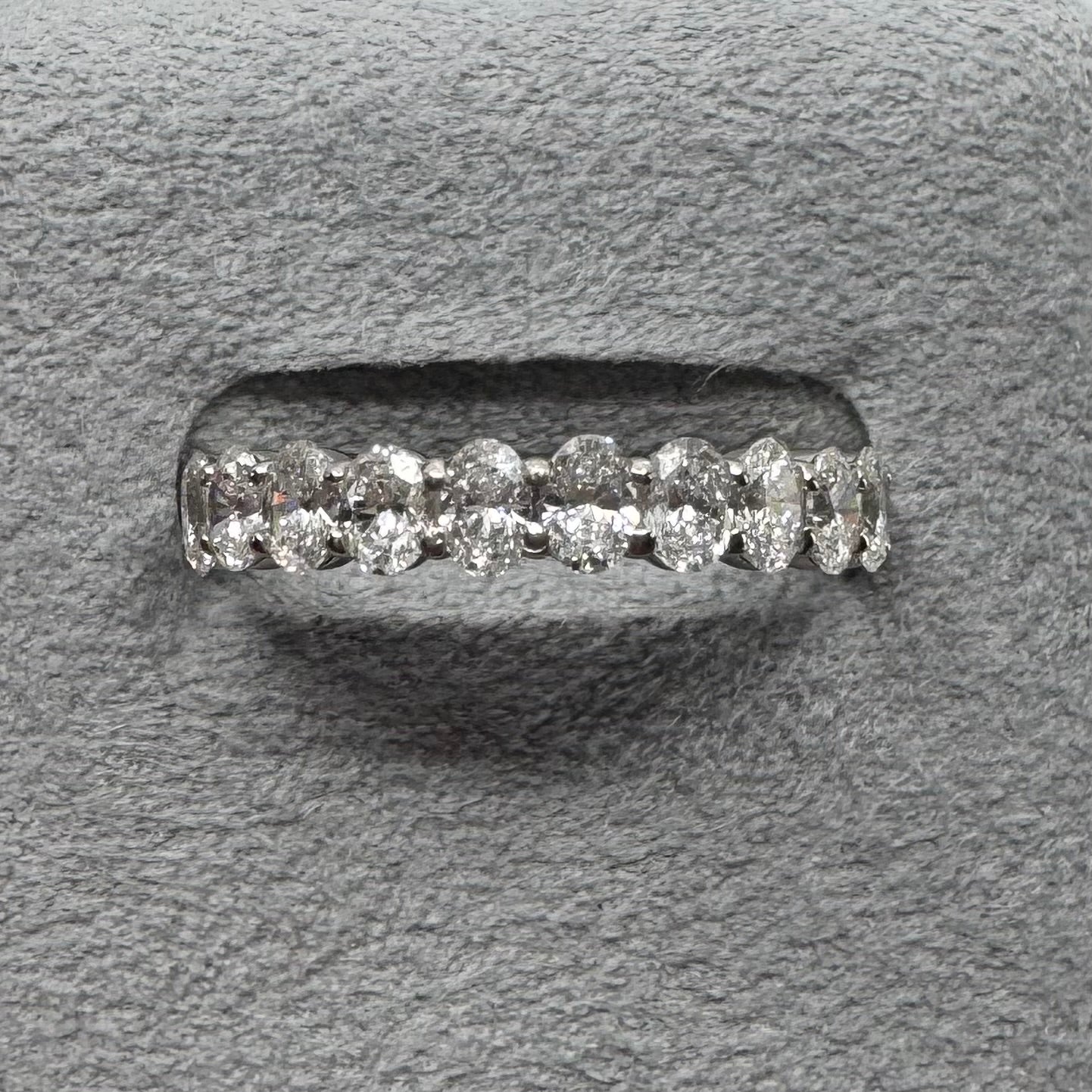 ［グレンヌ/ハーフエタニティ］リング ダイヤ 1pc0.1ct×10pc OV