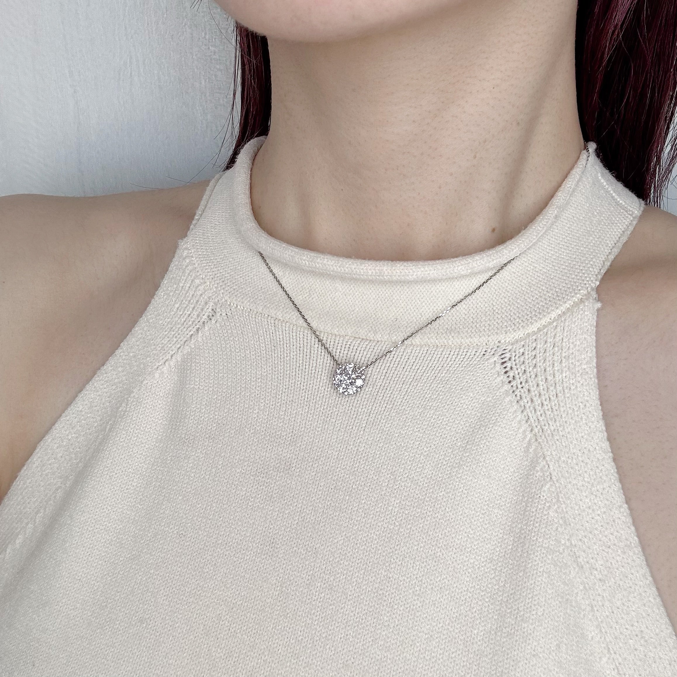 ［メメール］ネックレス ダイヤ