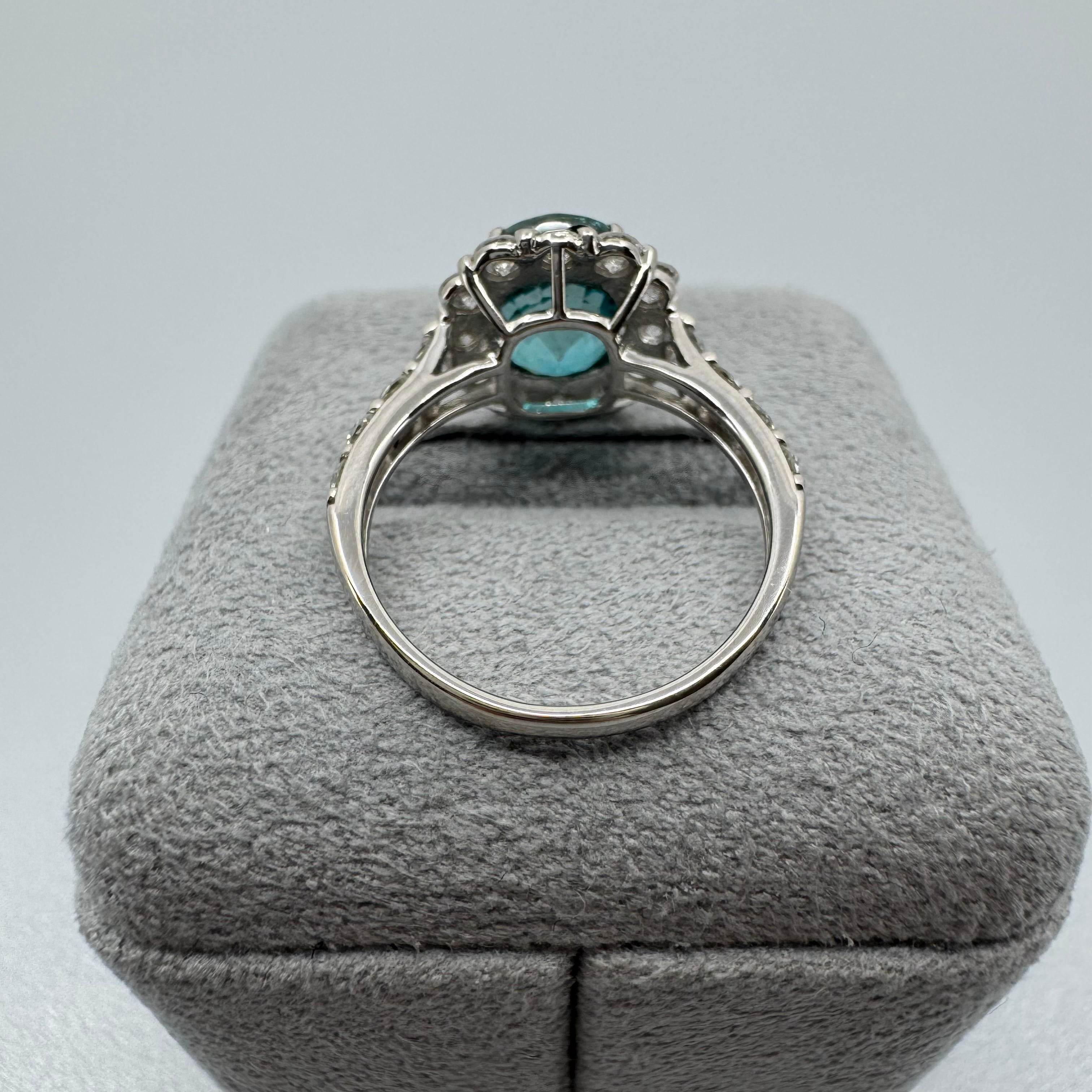 167［一点物］リング ジルコン 4.4ct前後 OV PT