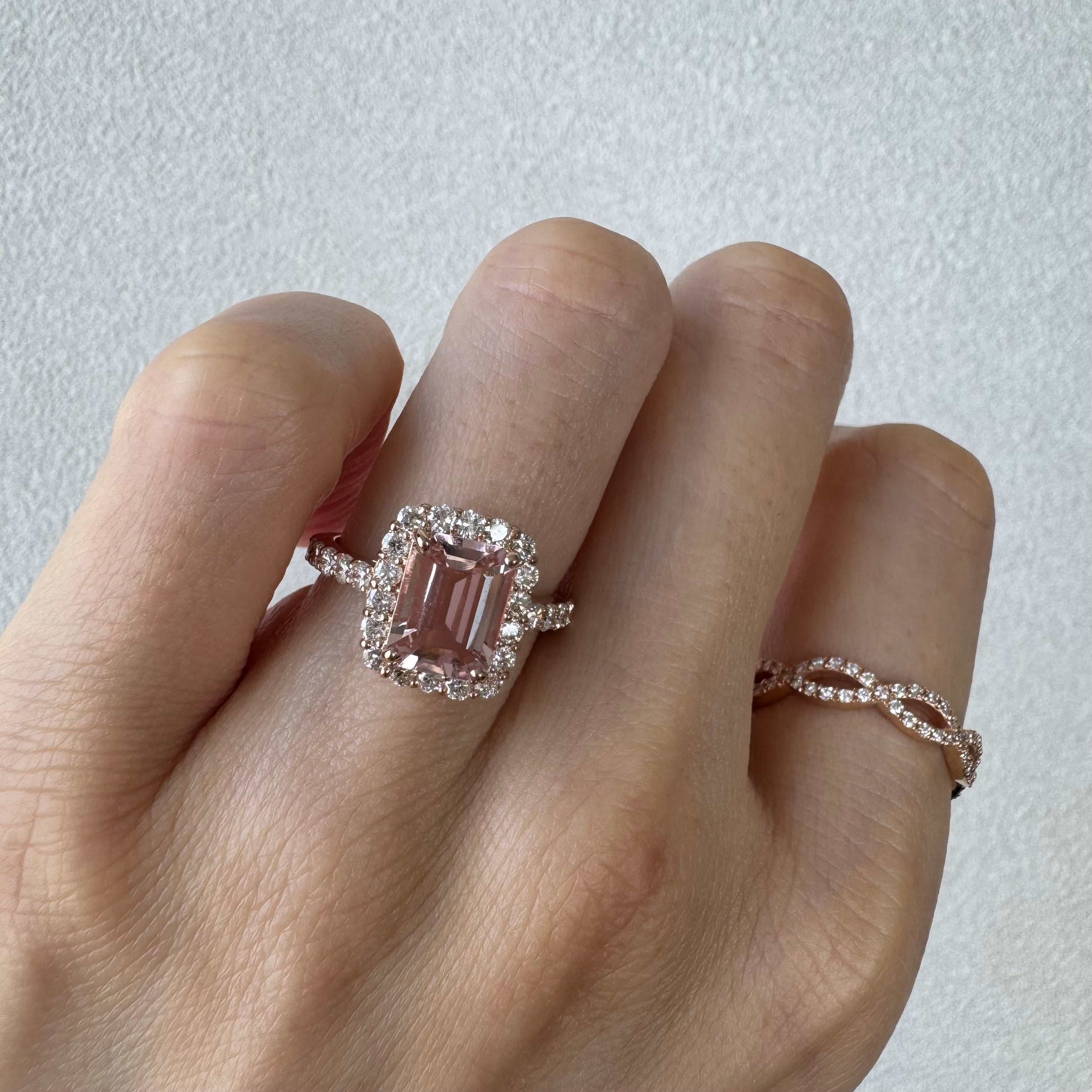 ［春色の夢］リング モルガナイト