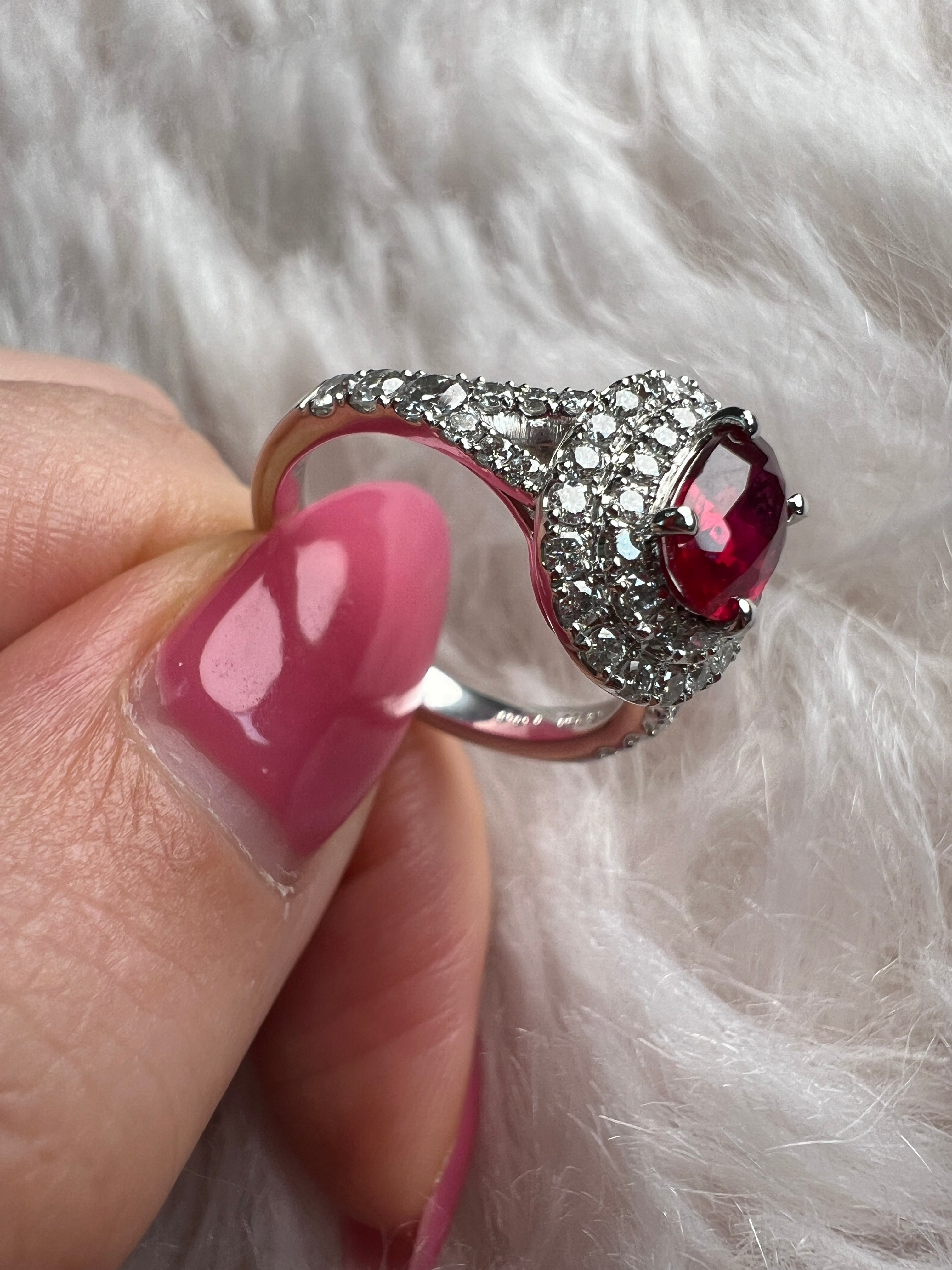 ルビーの水遊び