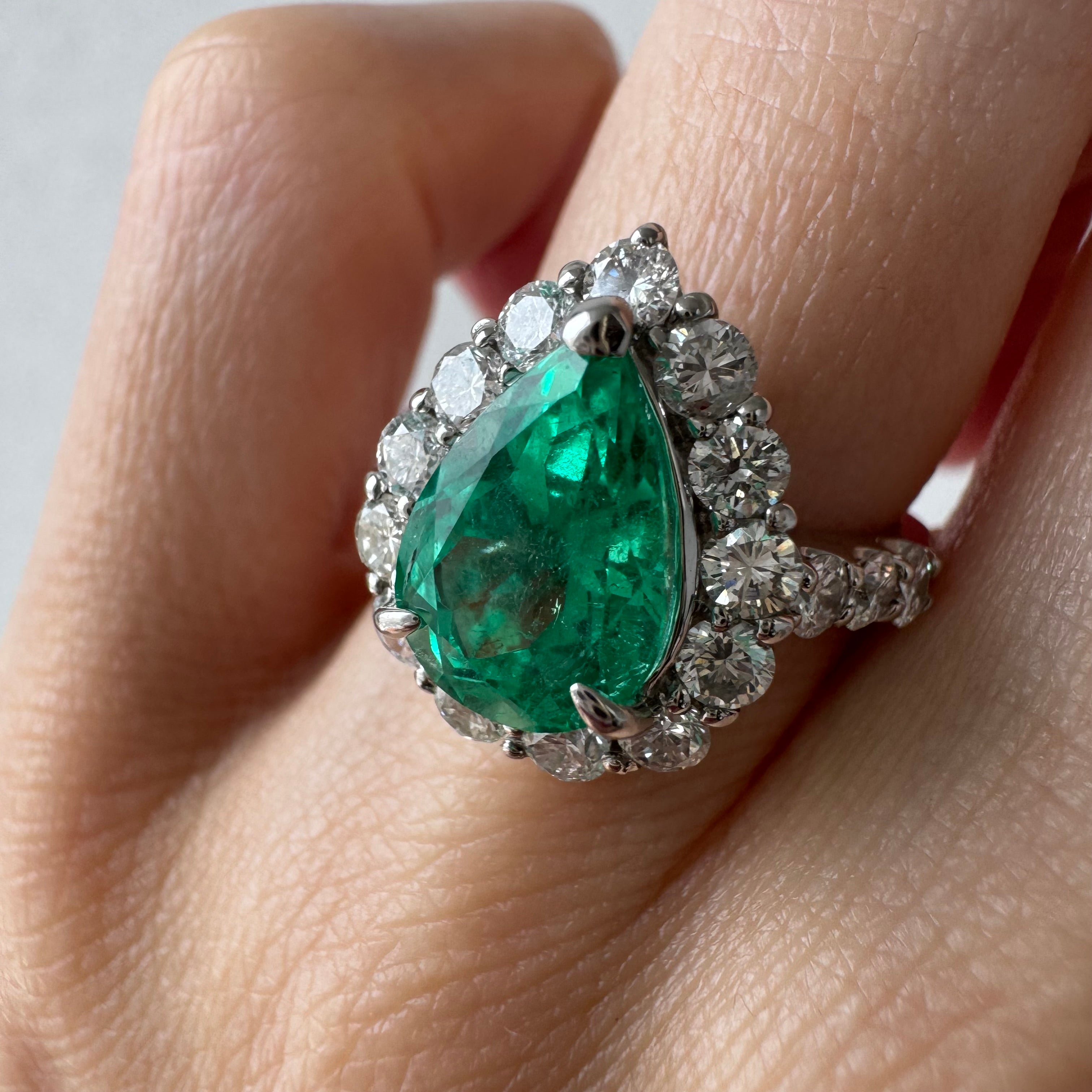 1［一点物］リング エメラルド 2.6ct PS PT