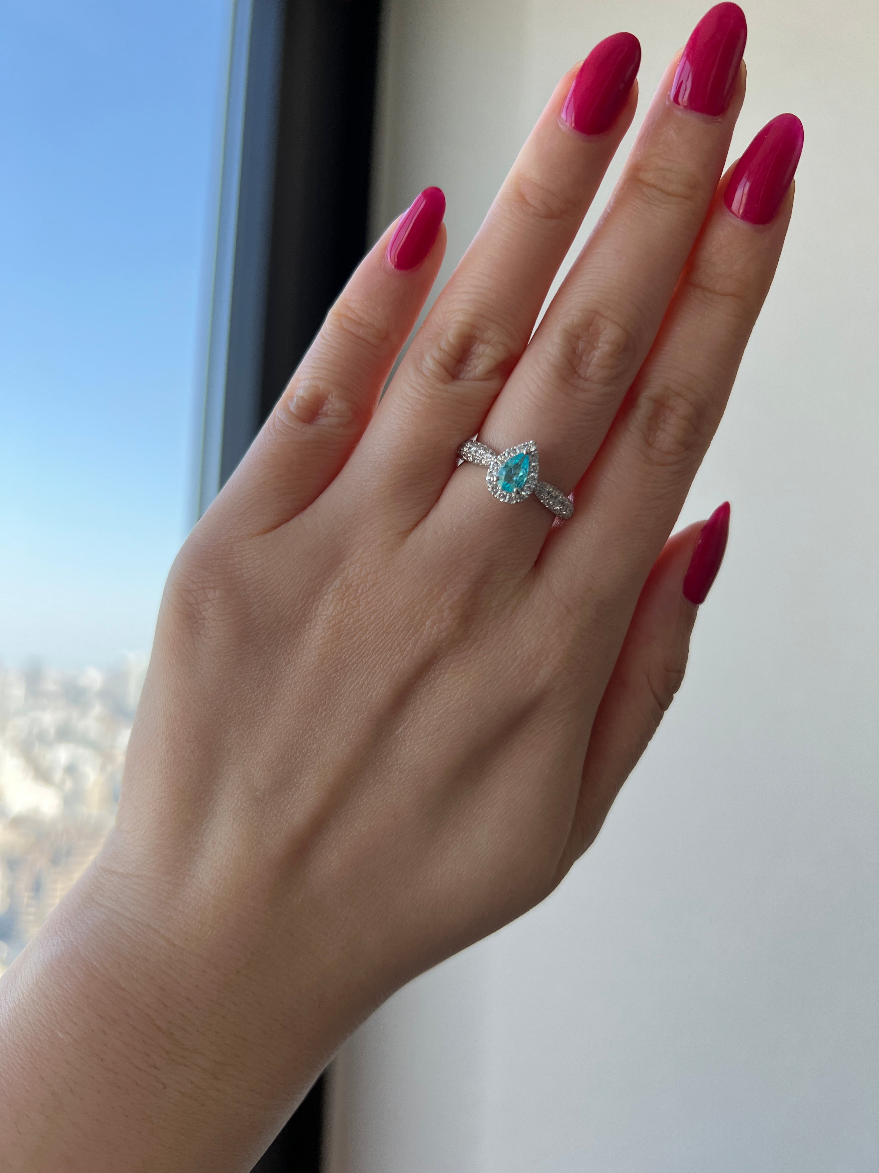 149-特品 パリの小路 パライバ 中石0.38ct前後 PS PT リング〜ブラジル産 GIA 彩子と久美子も欲しい｜AYAKO SAKURAI（櫻井 彩子（サクライ アヤコ））公式通販サイト