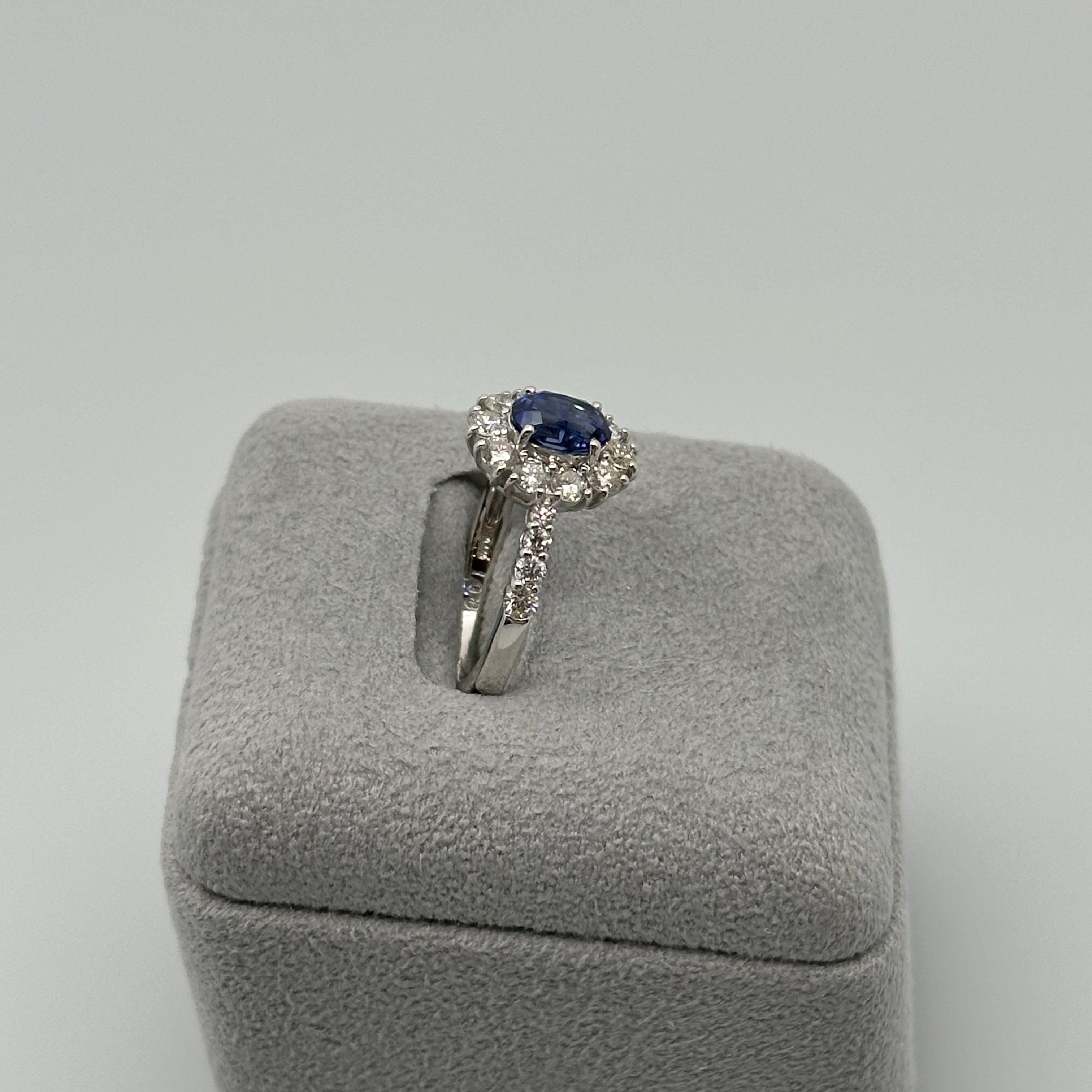 113［一点物/芍薬の夏休み］リング ロイヤルブルーサファイア 1ct OV PT