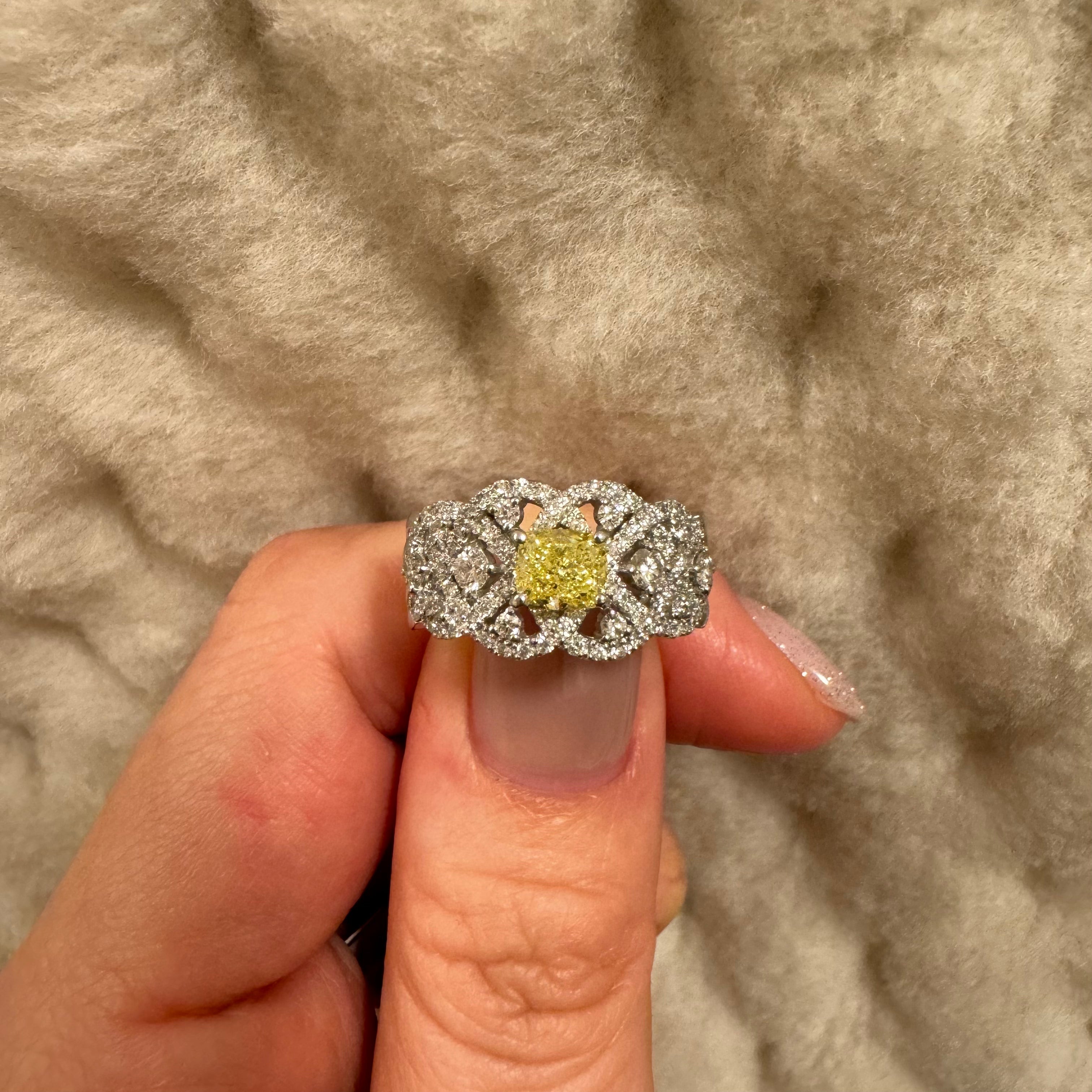 10-アマンチ 中石0.7ct SQ PTリング〜Fancy intense yellow｜AYAKO SAKURAI（櫻井 彩子（サクライ アヤコ））公式通販サイト